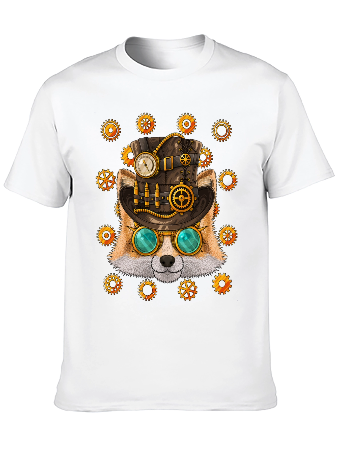 Steampunk Fox Graphic Tee