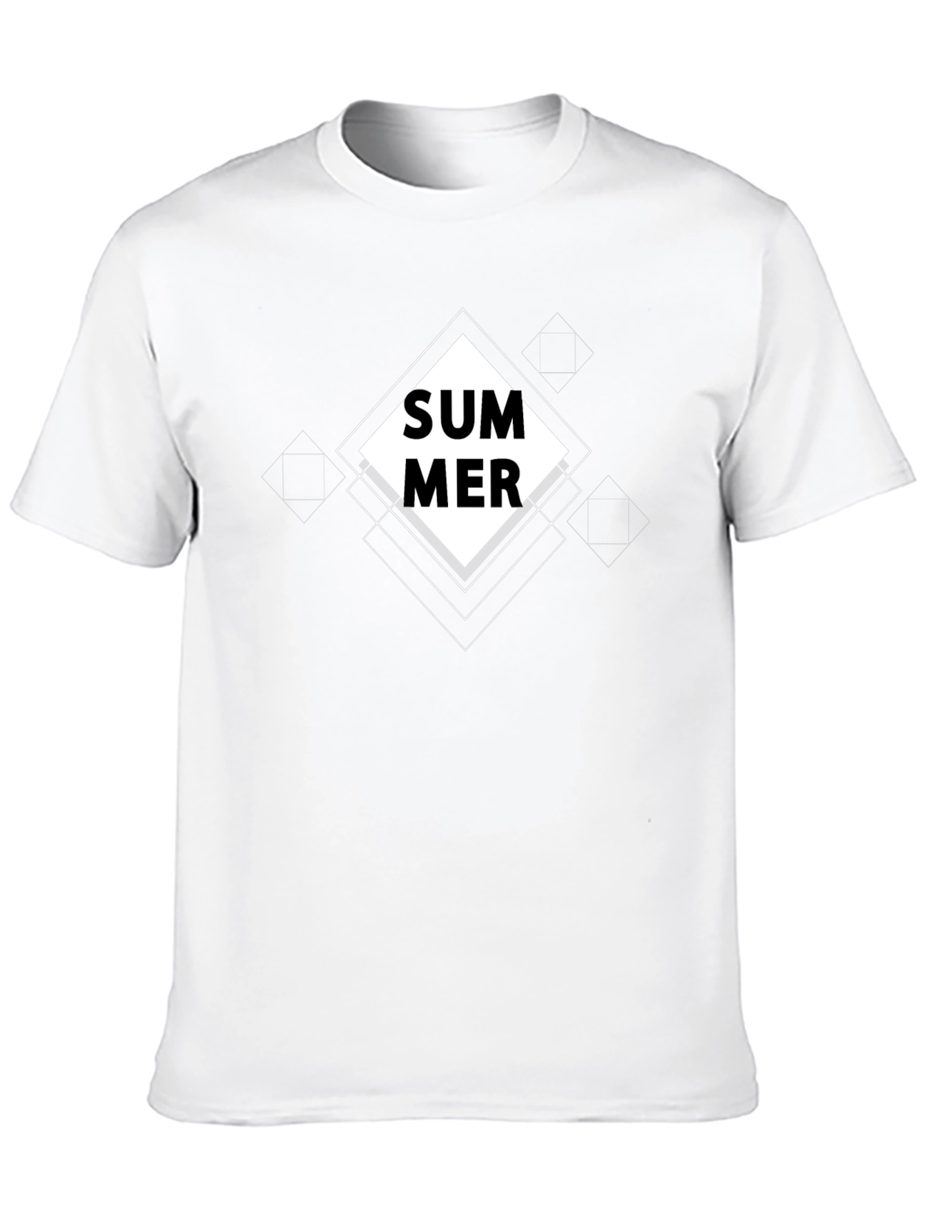 Summer Graphic Black T-Shirt