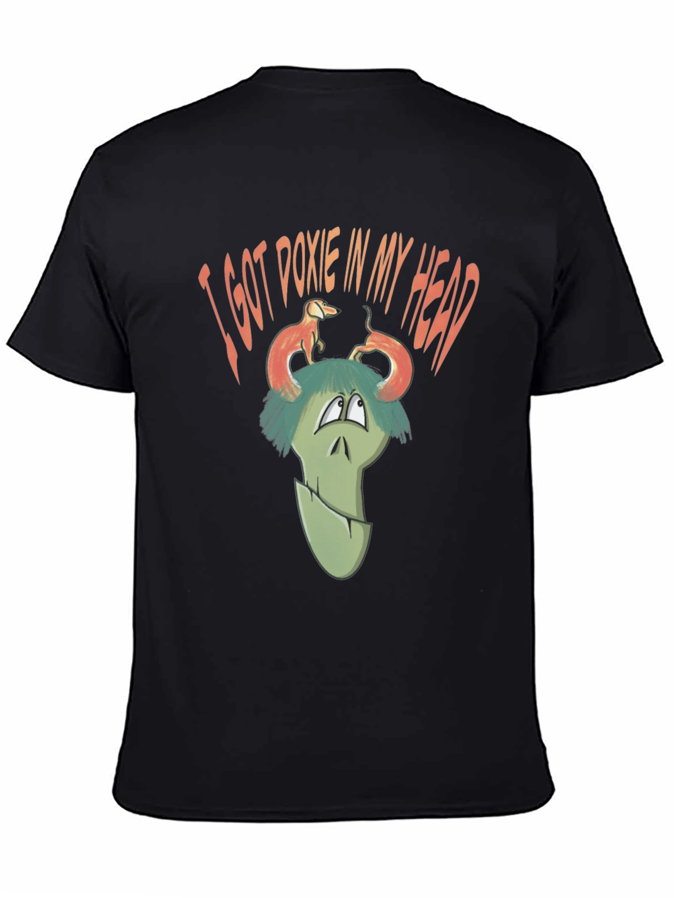 Doxie Head Graphic Tee - Unique Novelty T-Shirt