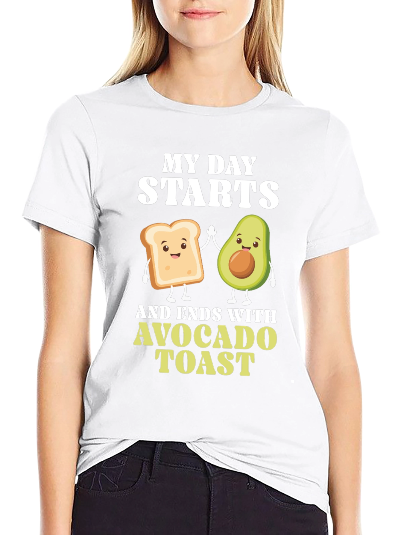 Avocado Toast T-Shirt - My Day Starts and Ends
