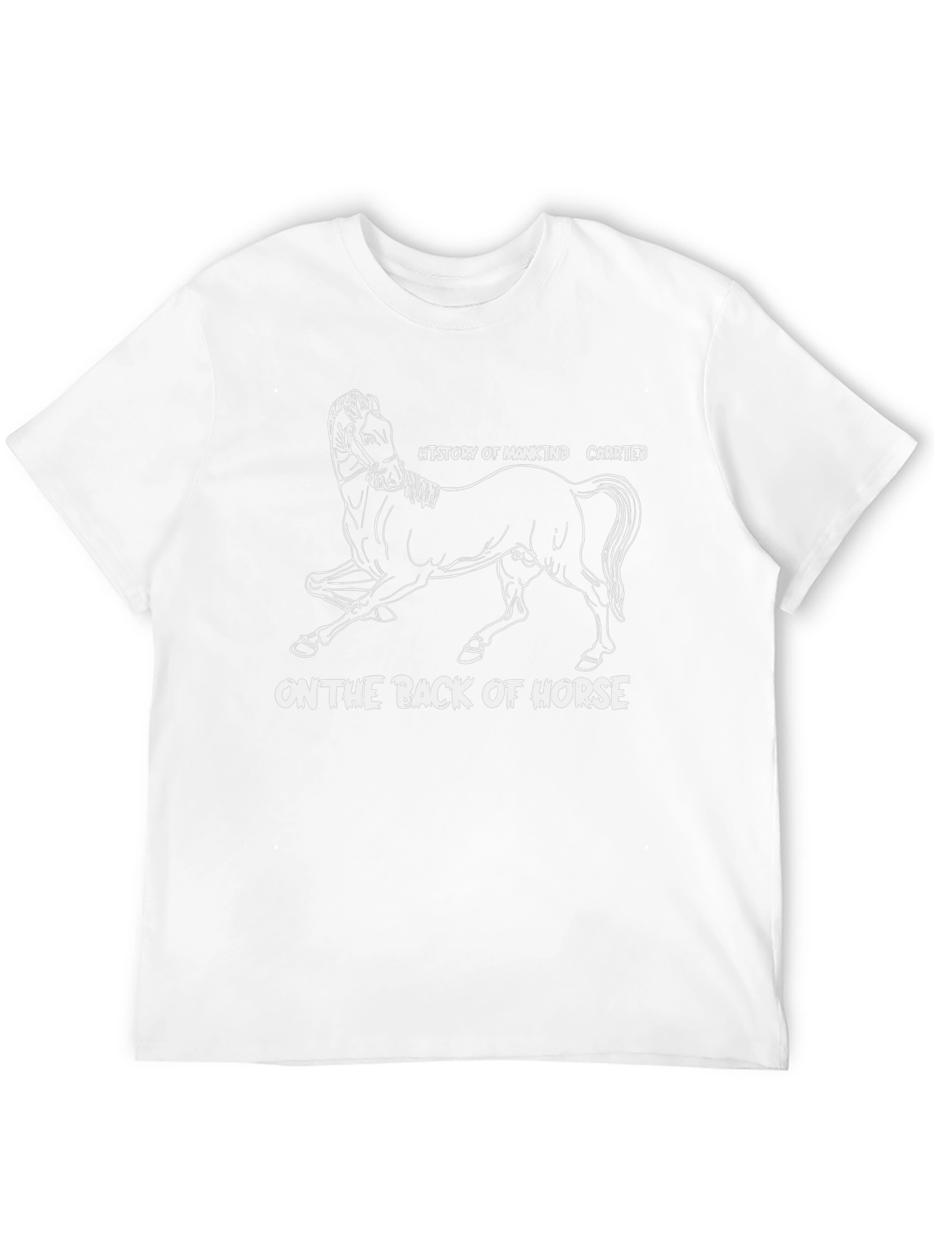 History of Mankind Horse Graphic Tee