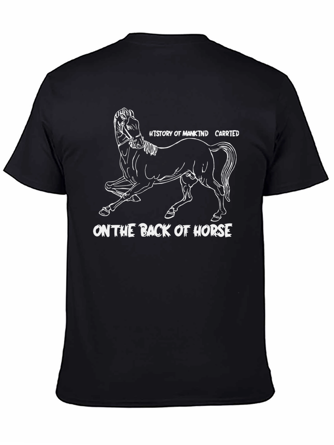 History of Mankind Horse Graphic Tee