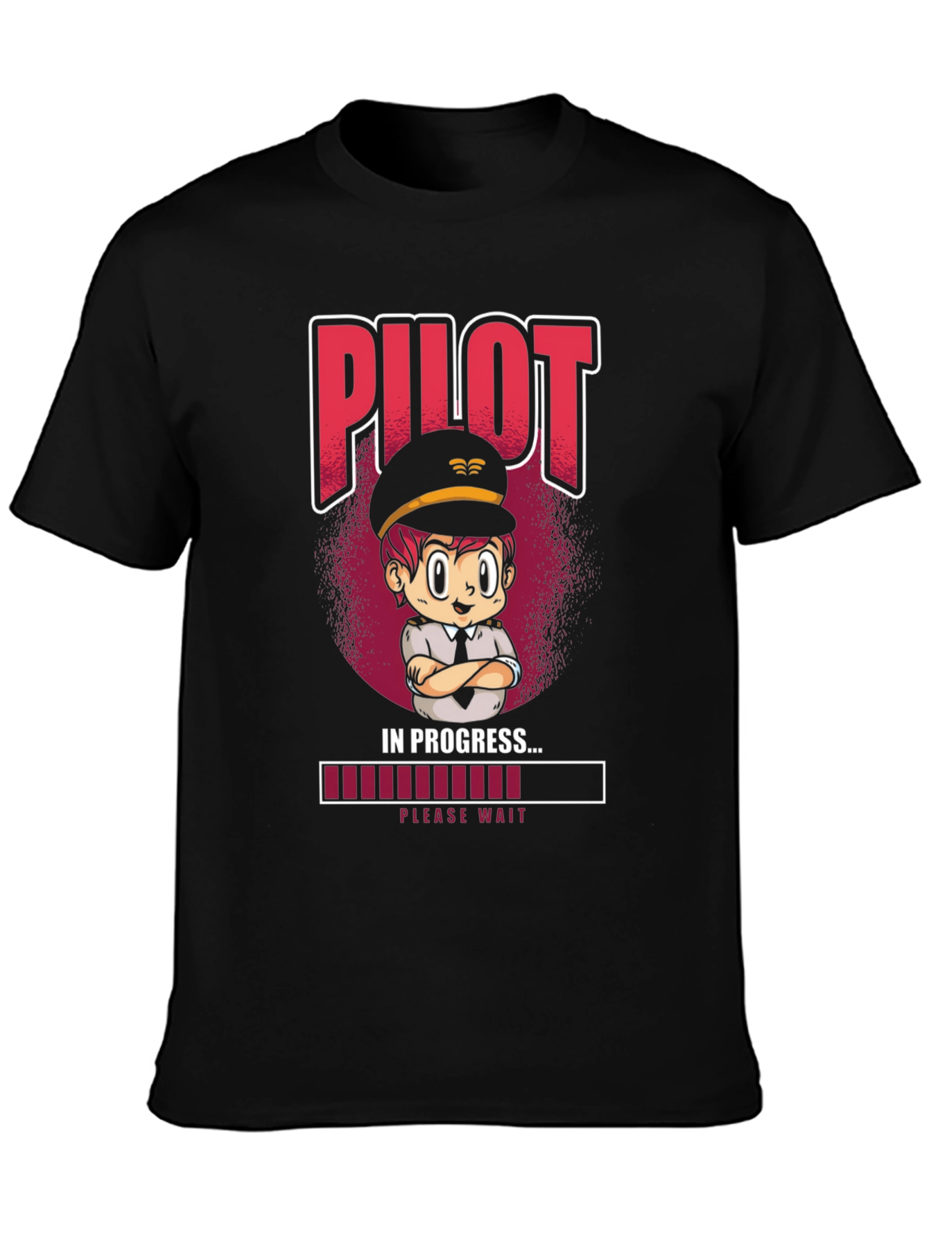 Pilot In Progress T-Shirt - Novelty Aviation Tee