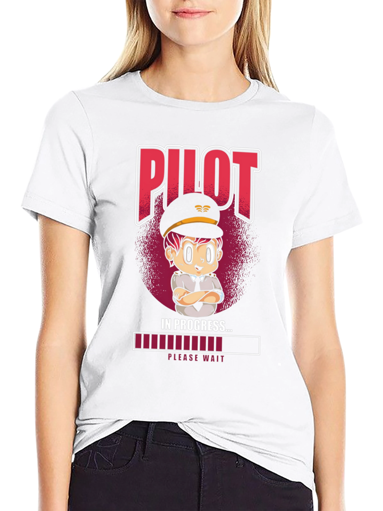 Pilot In Progress T-Shirt - Novelty Aviation Tee
