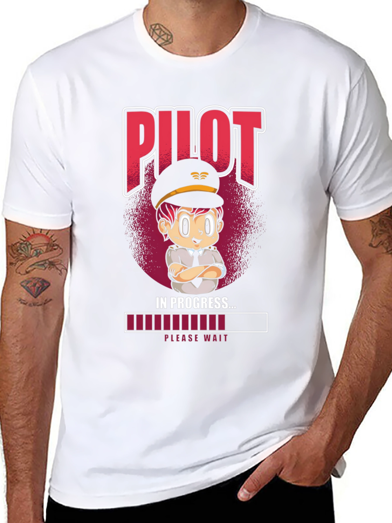 Pilot In Progress T-Shirt - Novelty Aviation Tee