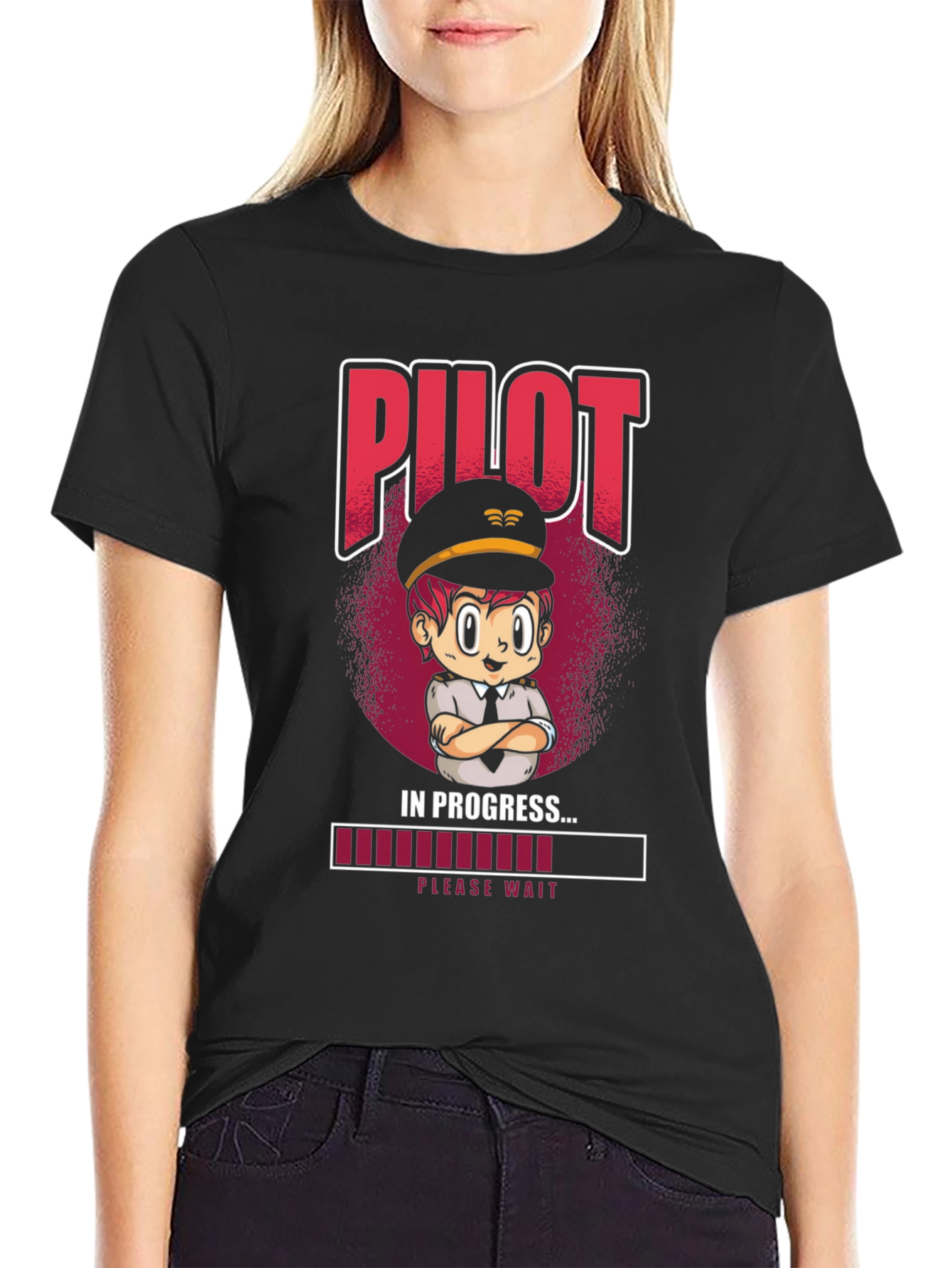 Pilot In Progress T-Shirt - Novelty Aviation Tee