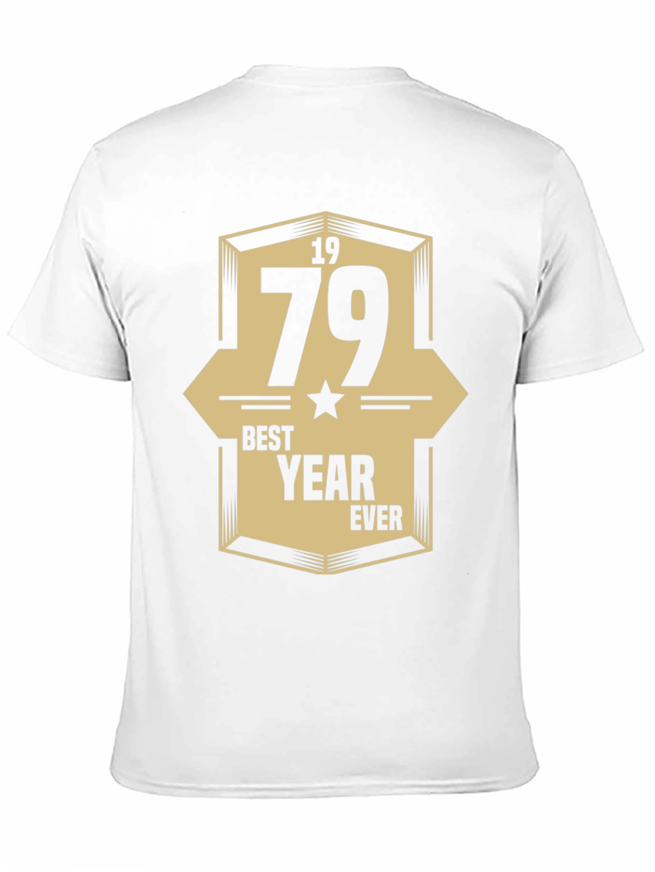 1979 Best Year Ever Graphic Print Black T-Shirt