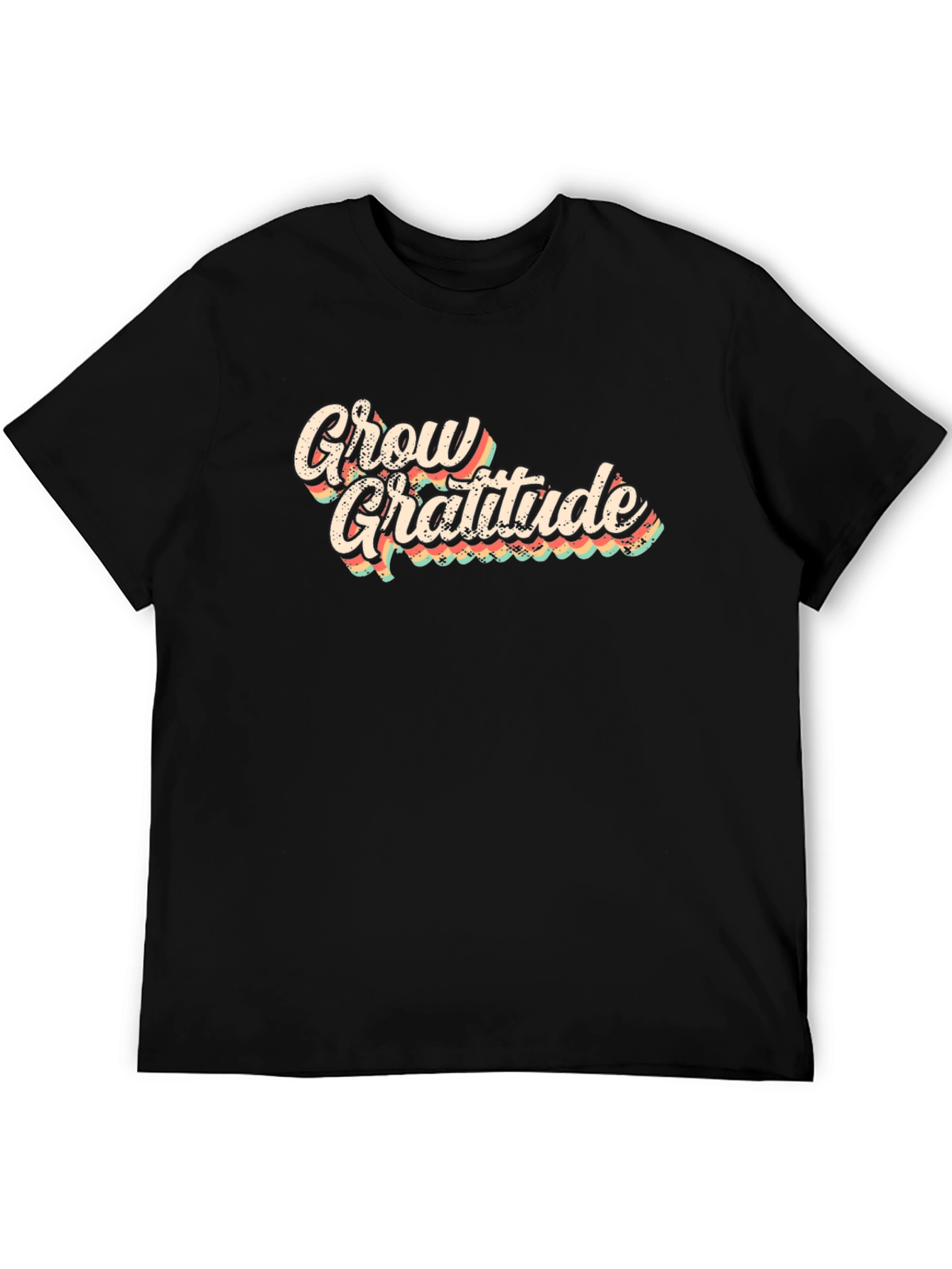Grow Gratitude Graphic Tee - Black T-Shirt