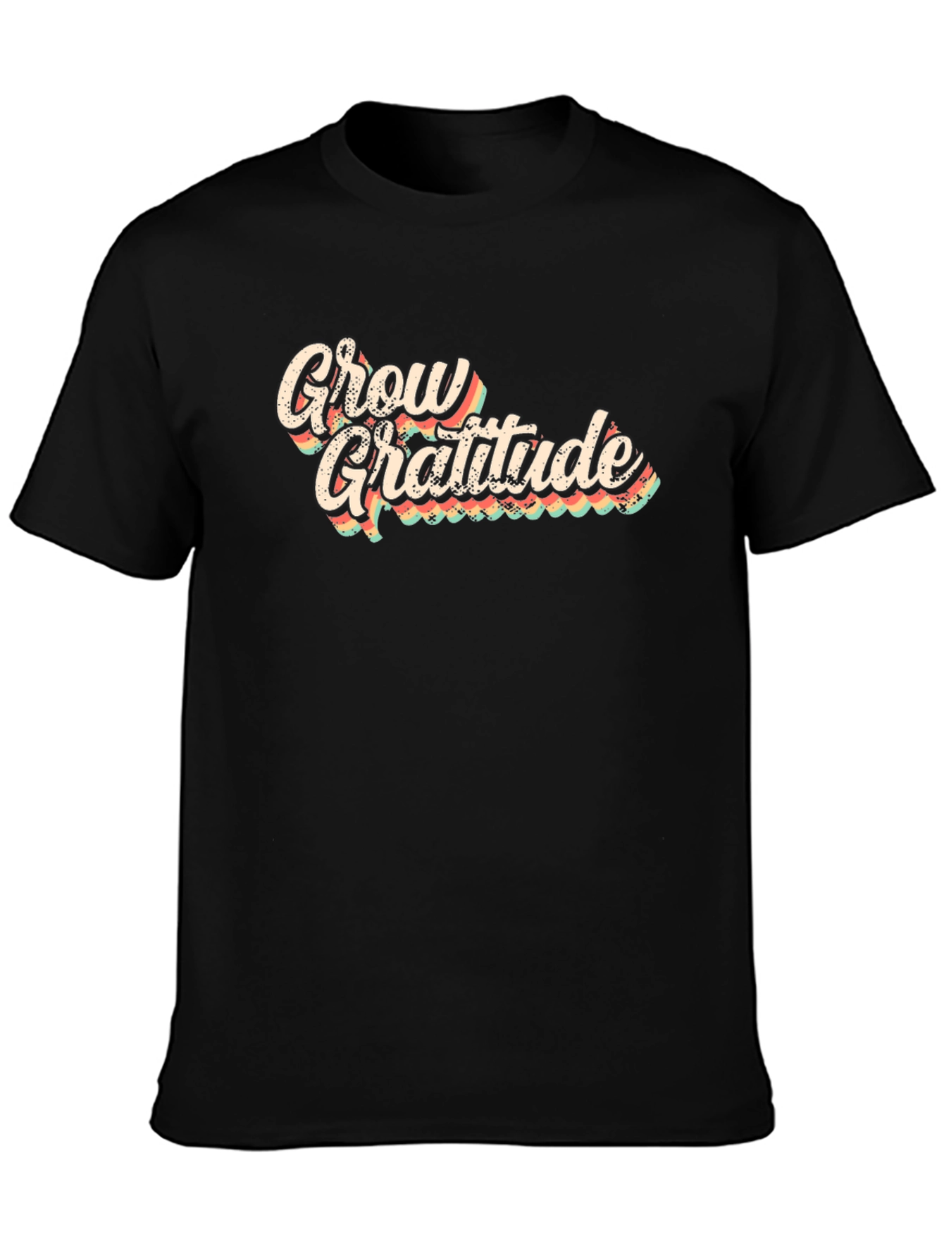 Grow Gratitude Graphic Tee - Black T-Shirt