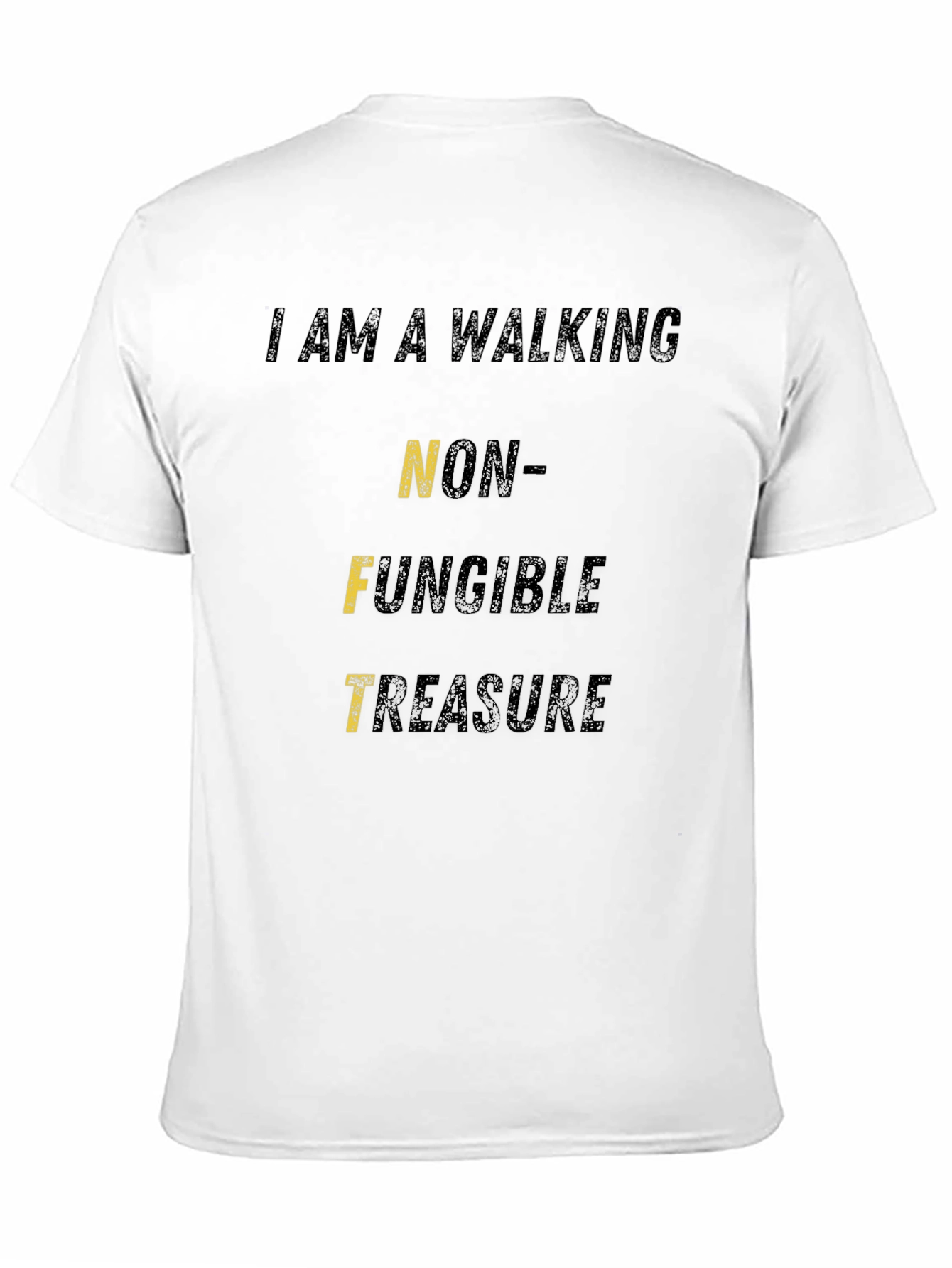 Walking NFT Treasure Black Graphic T-Shirt
