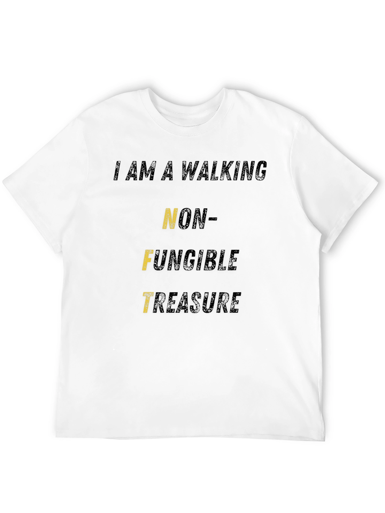 Walking NFT Treasure Black Graphic T-Shirt