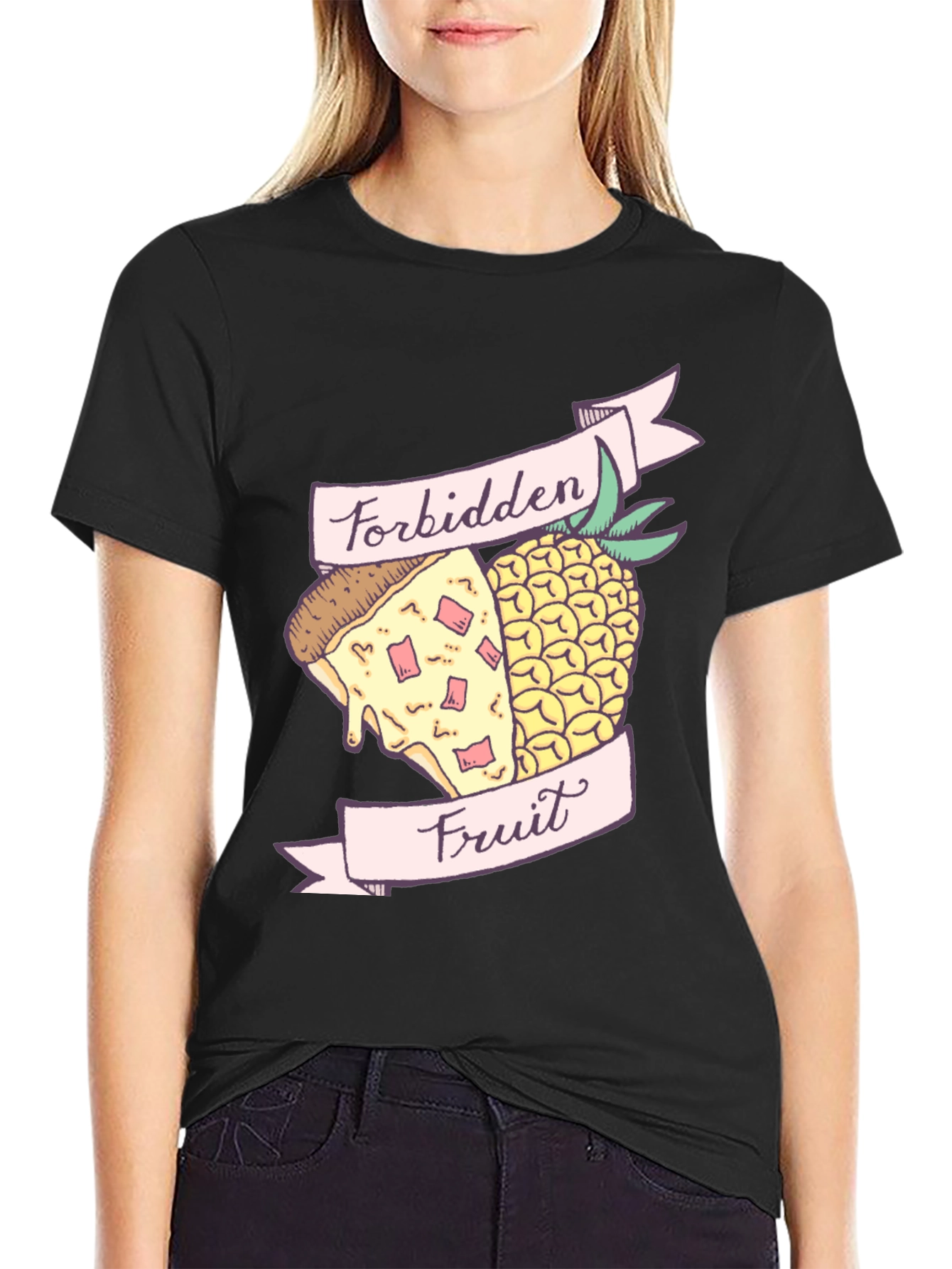 Forbidden Fruit Pizza & Pineapple Graphic Tee
