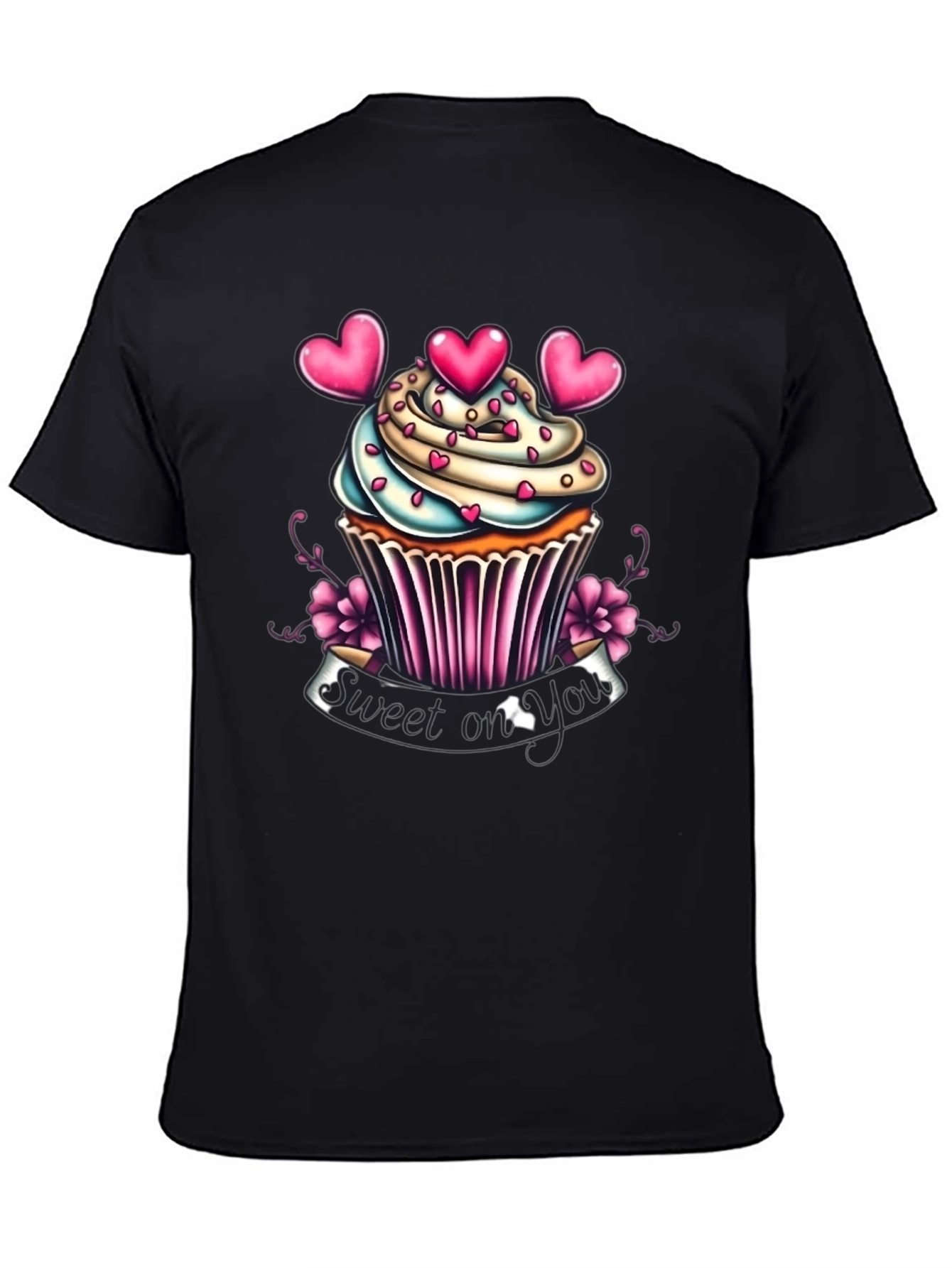 Sweet On You Cupcake Graphic T-Shirt