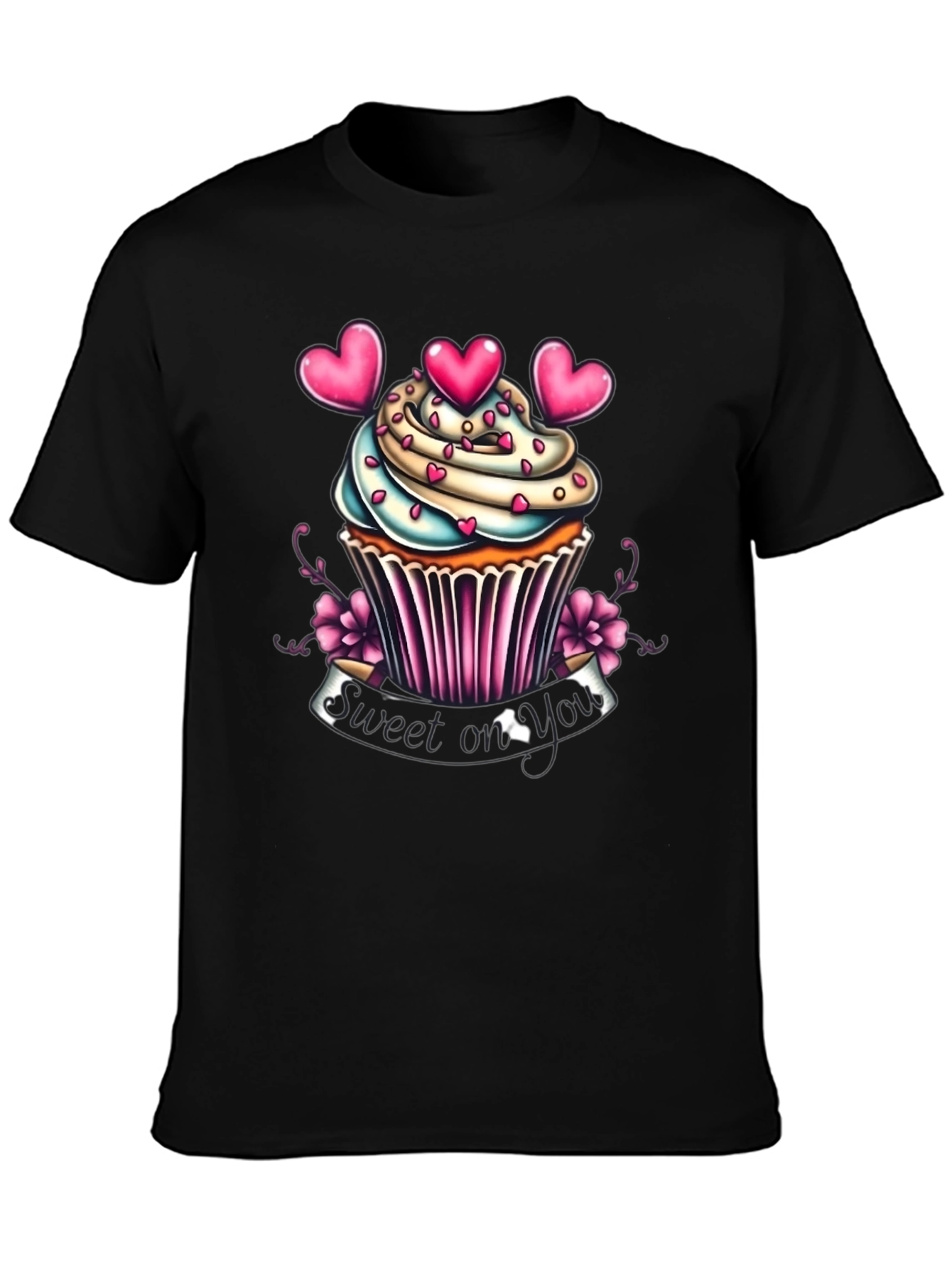 Sweet On You Cupcake Graphic T-Shirt