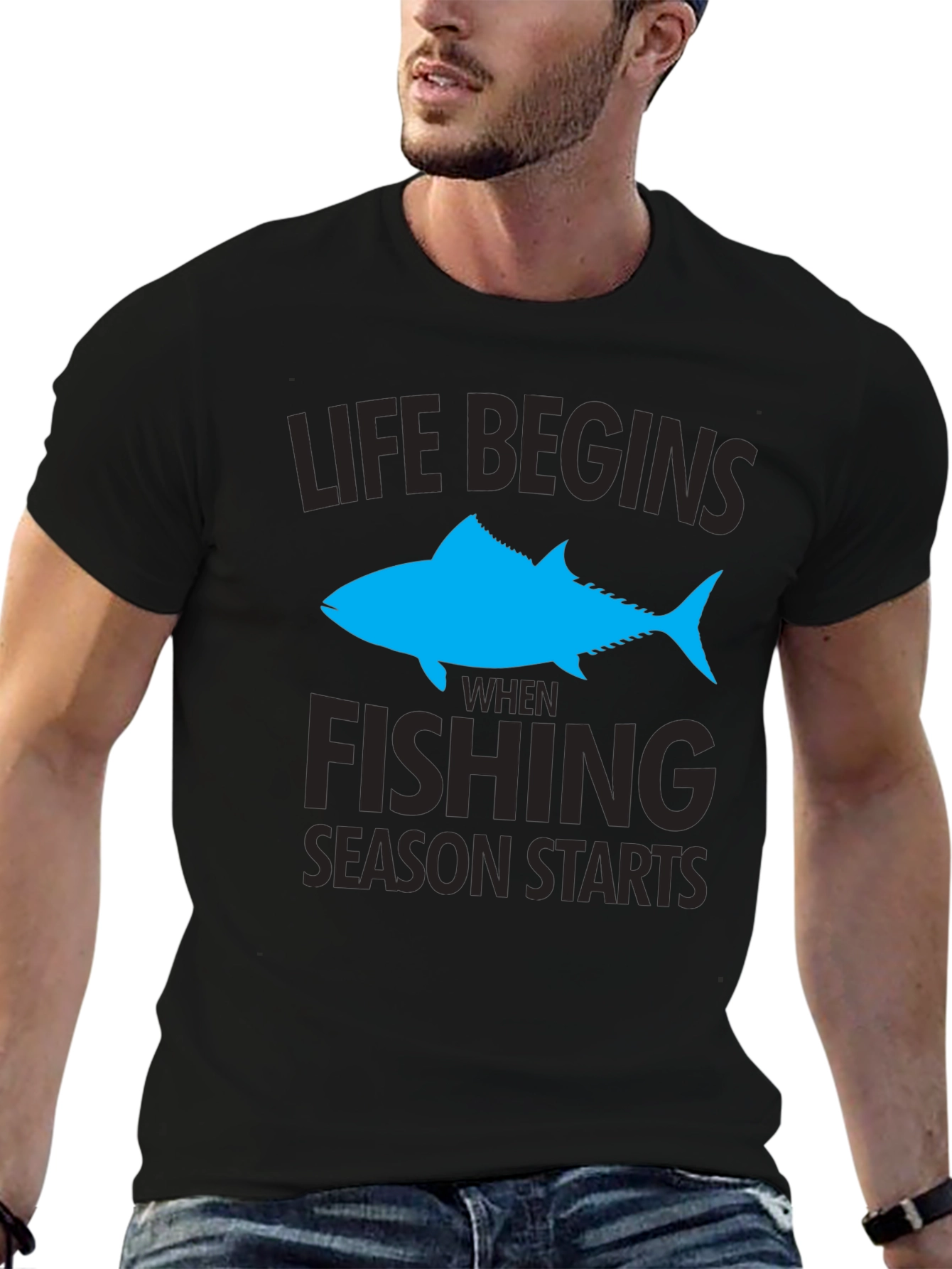 Life Begins When Fishing Season Starts T-Shirt