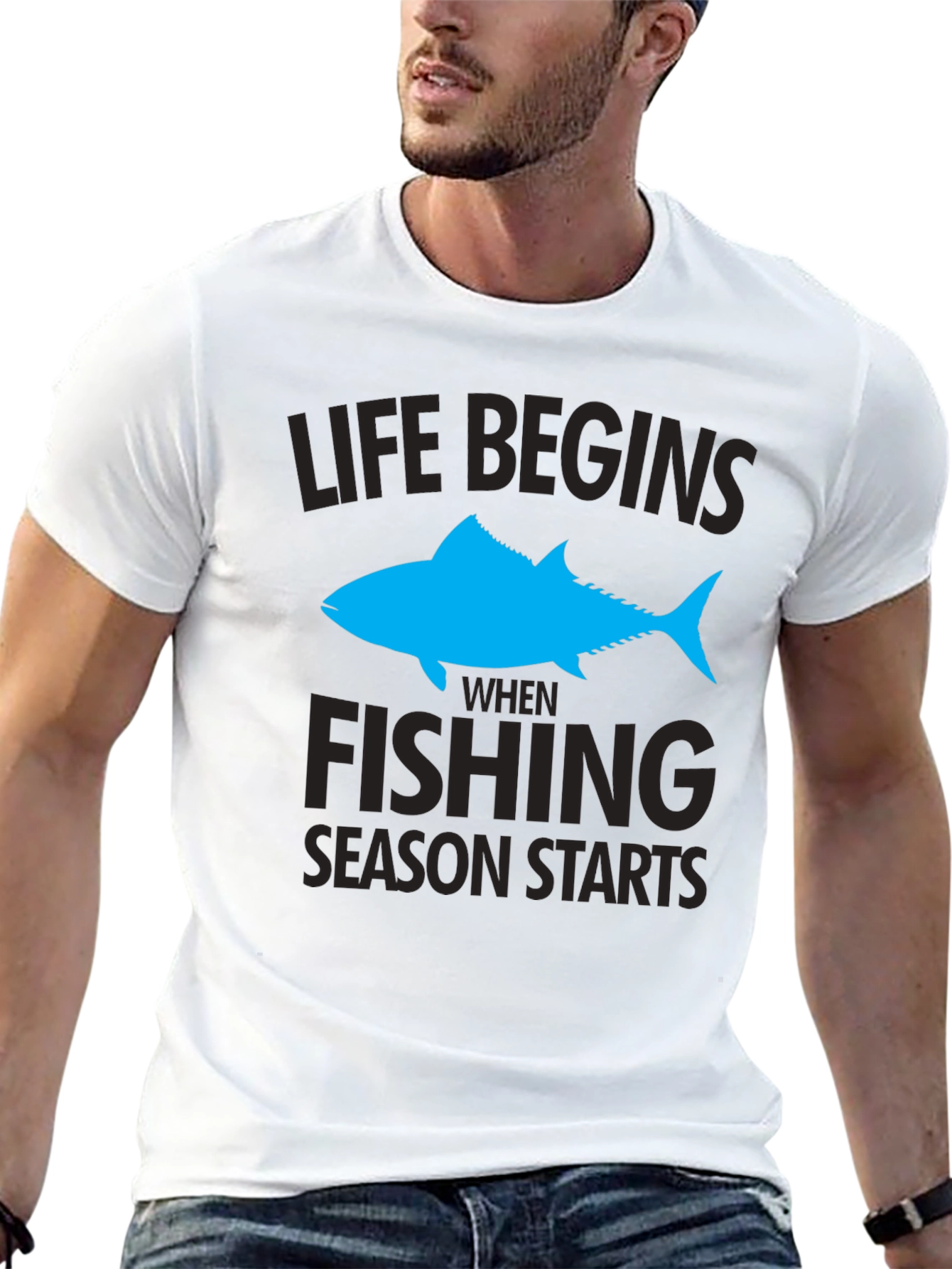 Life Begins When Fishing Season Starts T-Shirt