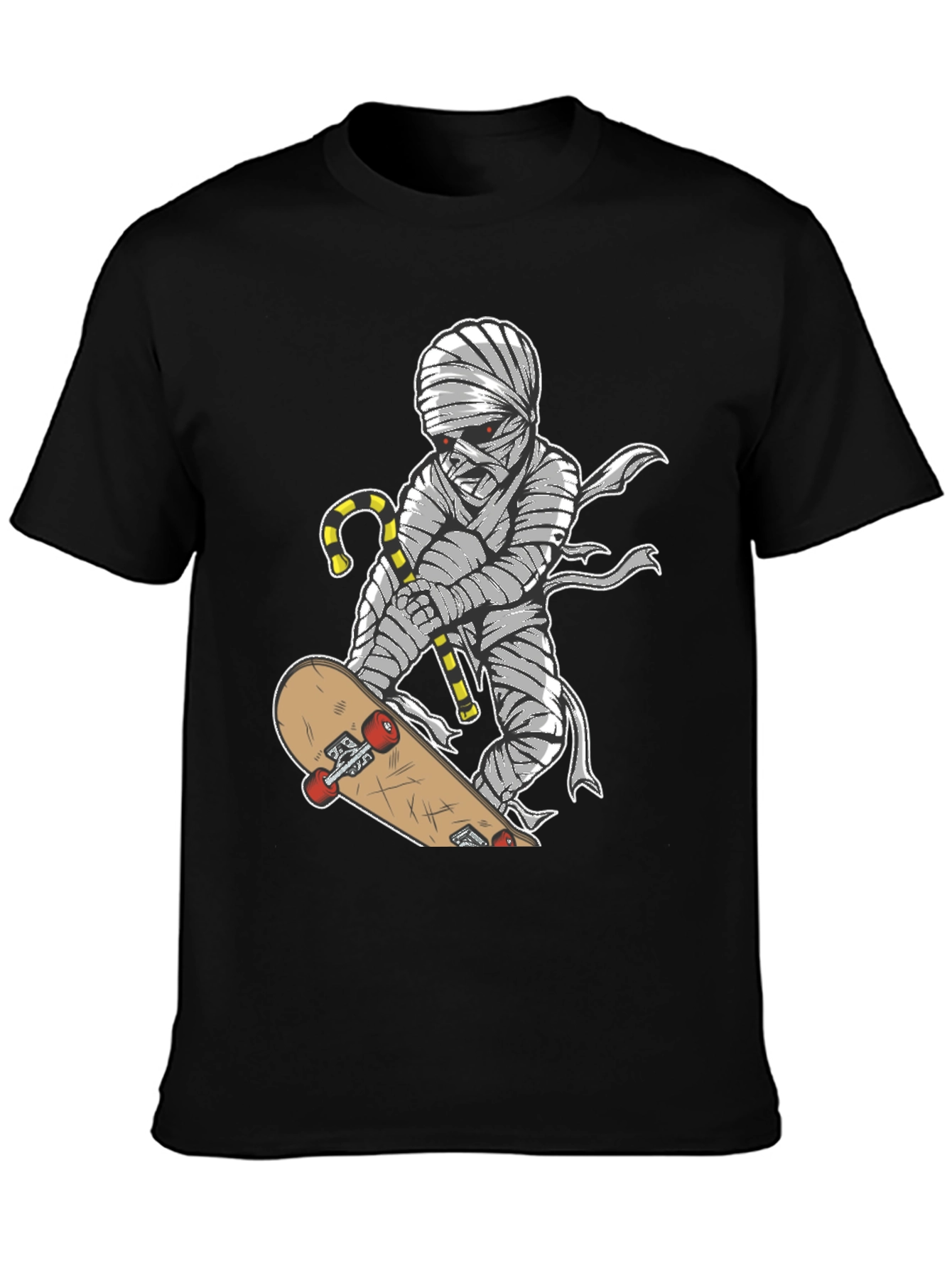 Skateboarding Mummy Graphic T-Shirt