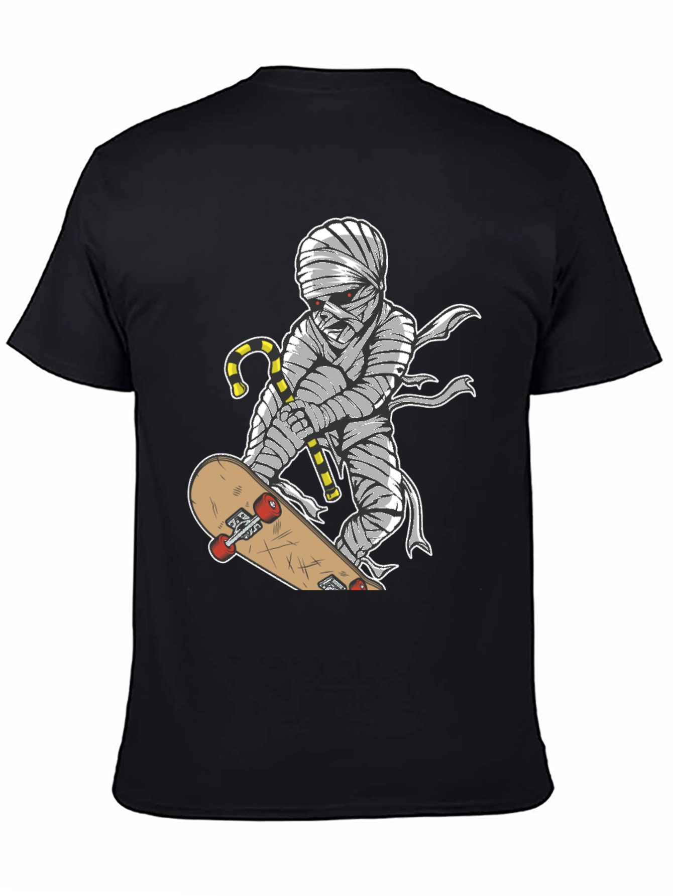Skateboarding Mummy Graphic T-Shirt
