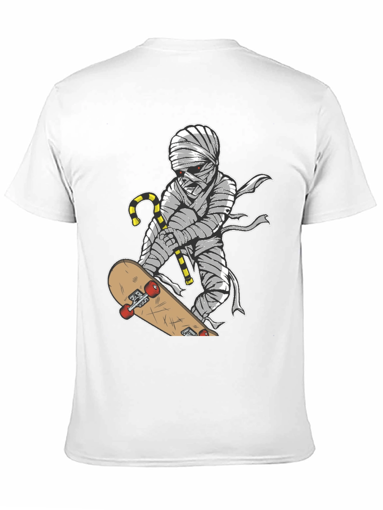 Skateboarding Mummy Graphic T-Shirt