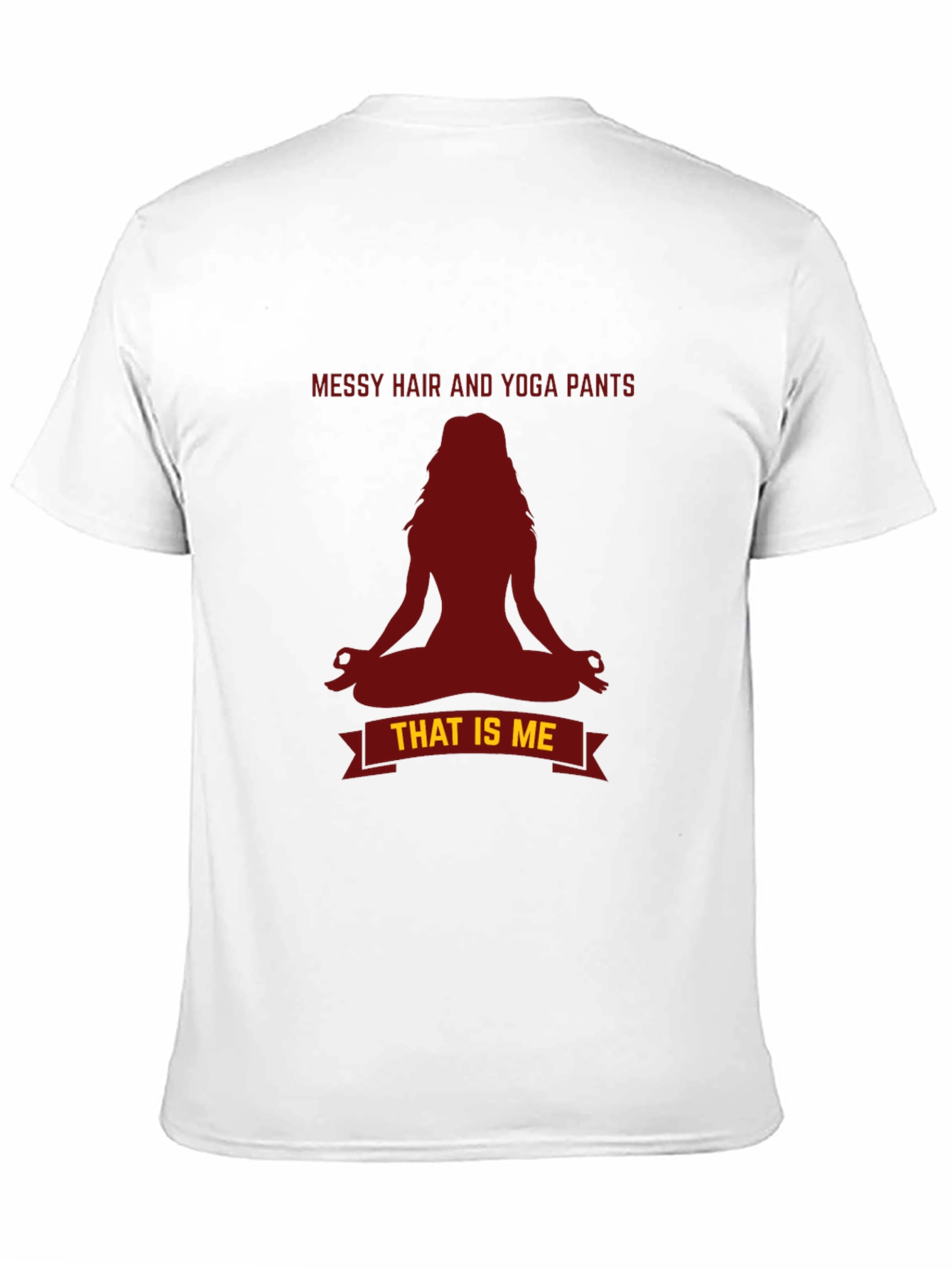 Messy Hair Yoga Pants T-Shirt - Relaxed Fit