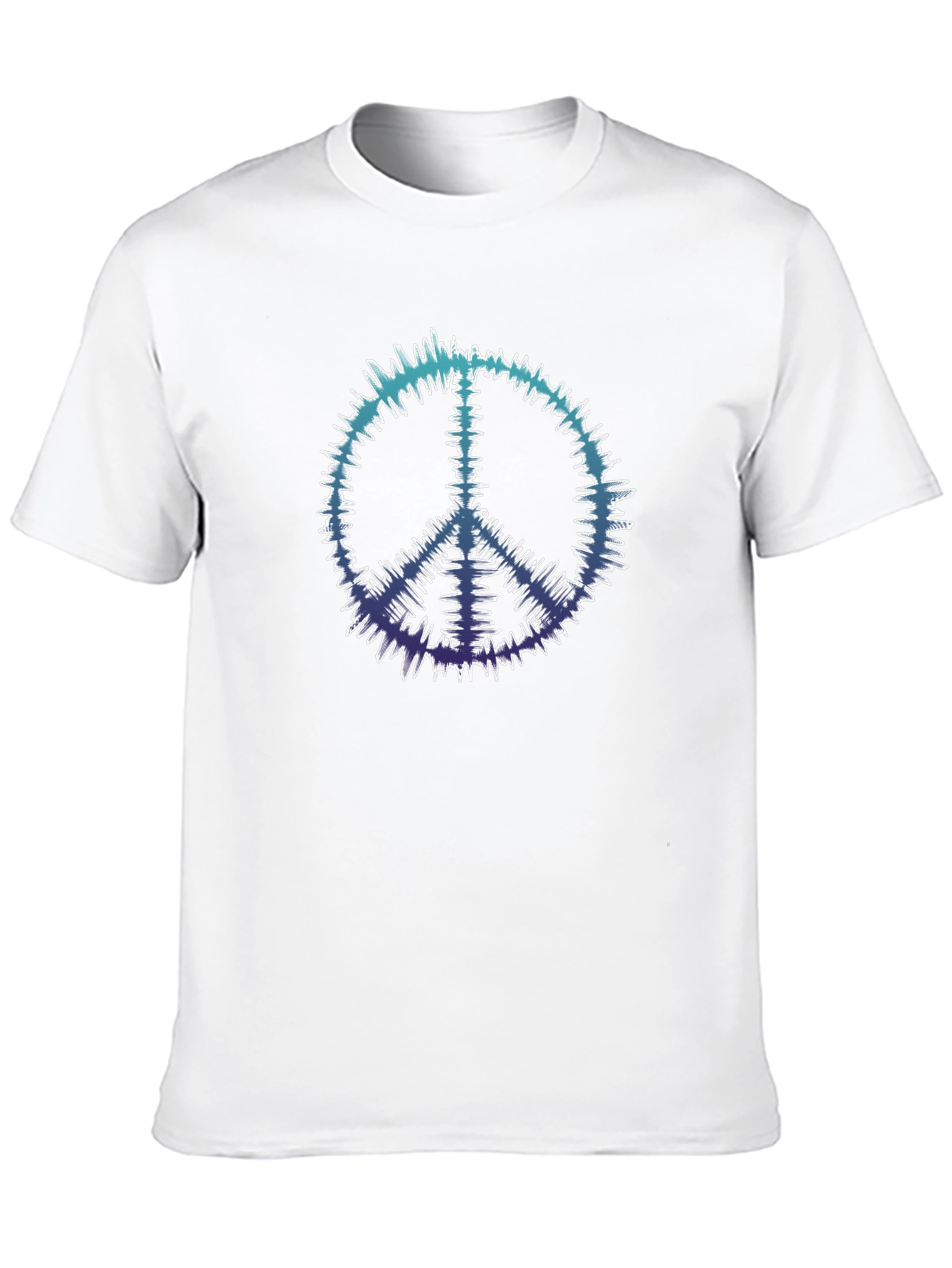 Peace Sign Black Tee - Retro Vibe