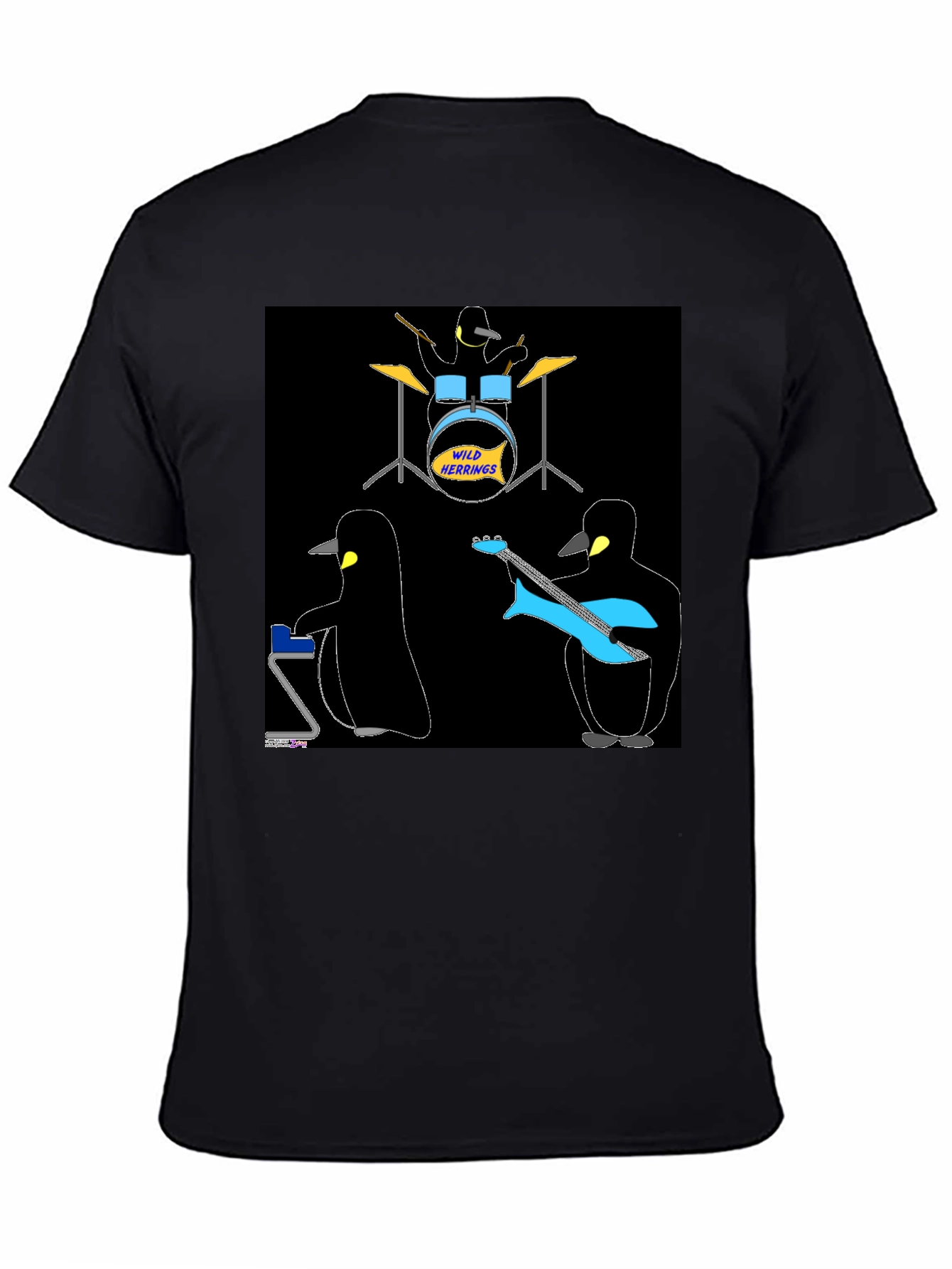 Penguin Band T-Shirt - Wild Herrings Rock!