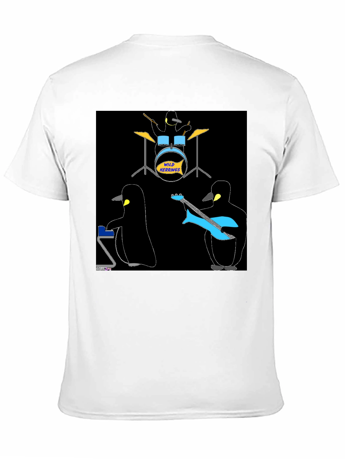 Penguin Band T-Shirt - Wild Herrings Rock!