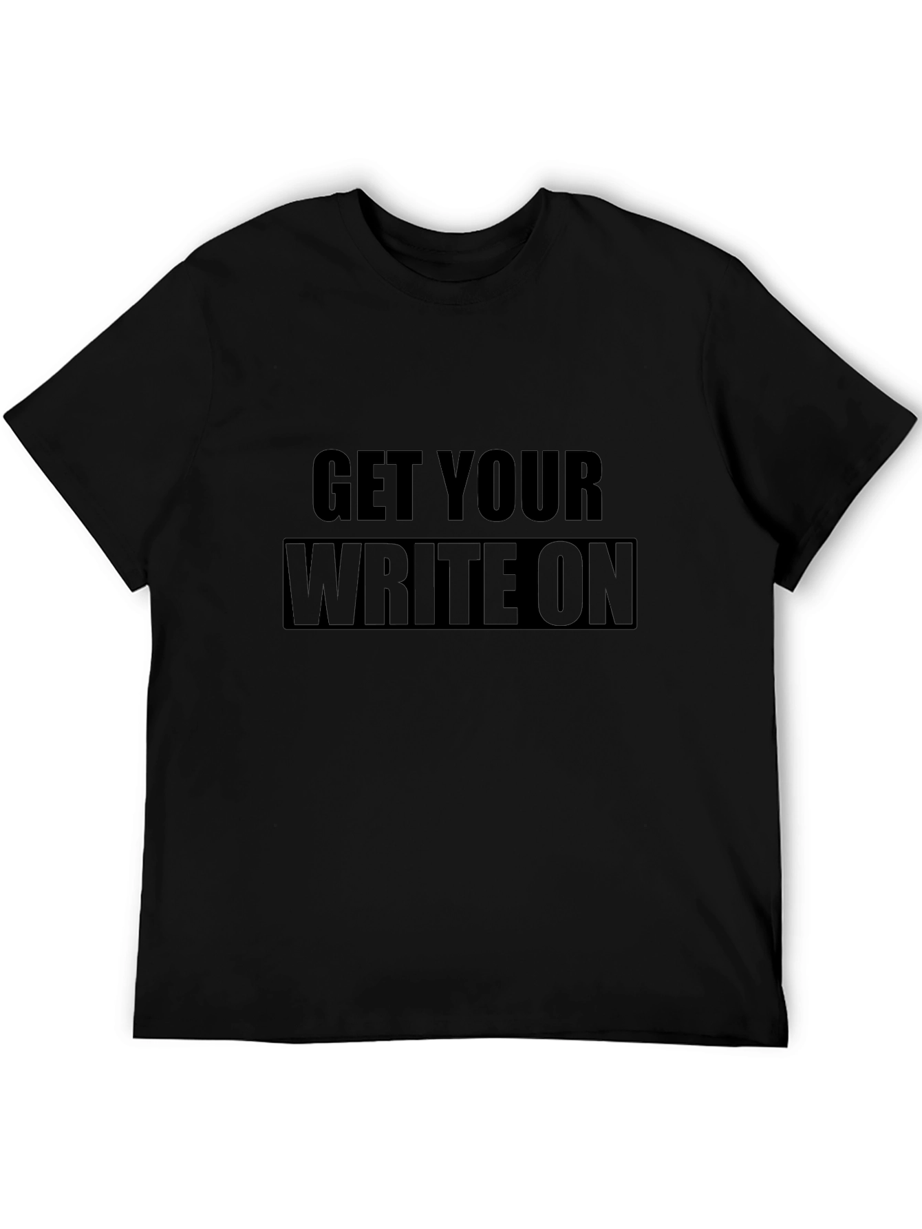 Get Your Write On Black T-Shirt