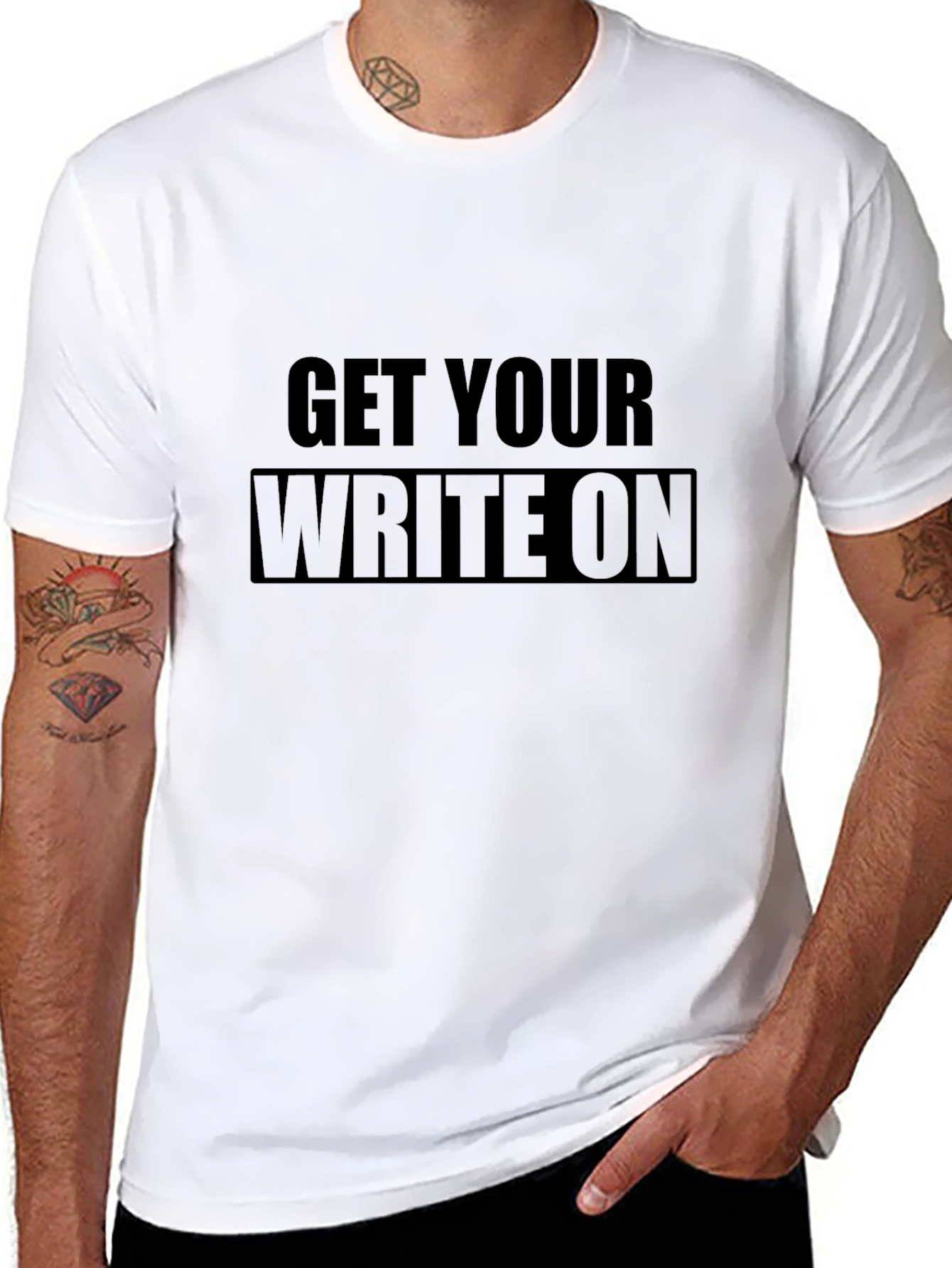 Get Your Write On Black T-Shirt