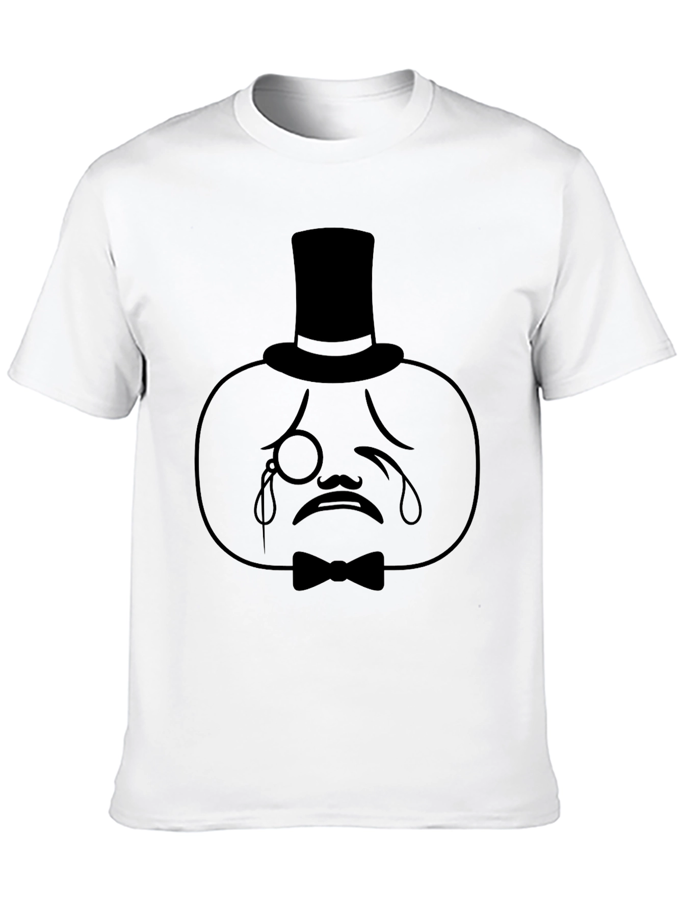 Dapper Crying Pumpkin T-Shirt - Unique Halloween Apparel