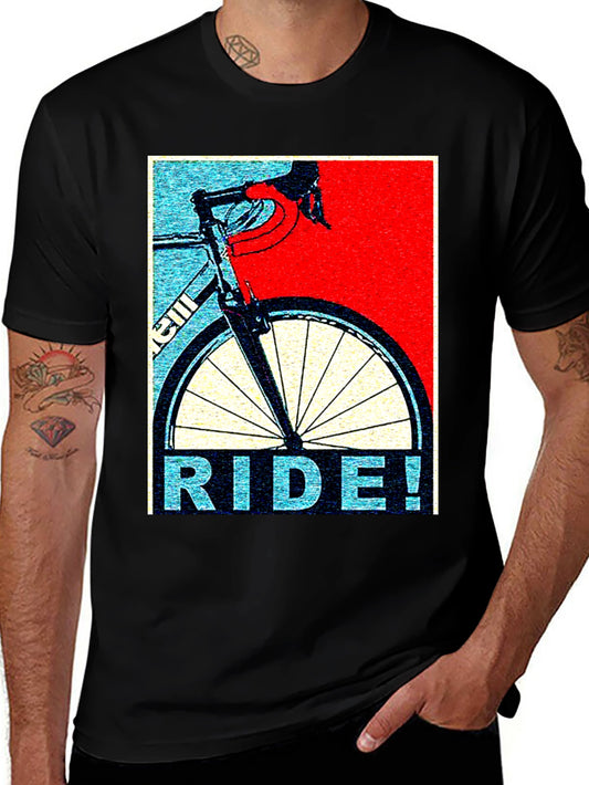 Ride! Bike Graphic T-Shirt - Cycle Enthusiast Tee