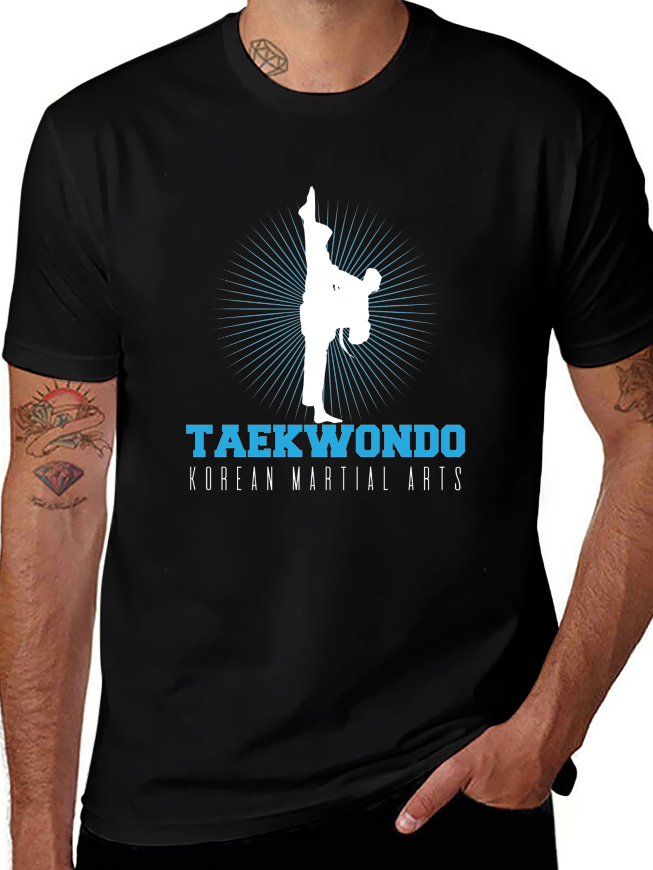 Taekwondo Korean Martial Arts Graphic T-Shirt