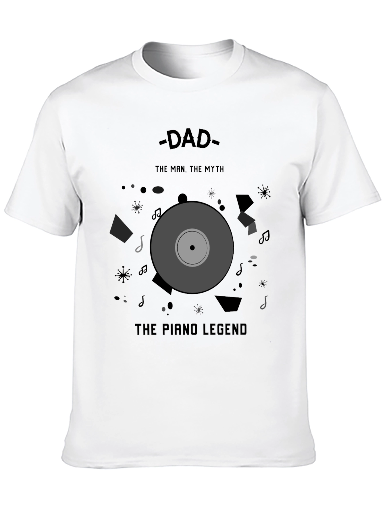 Dad Piano Legend T-Shirt - Man Myth Legend