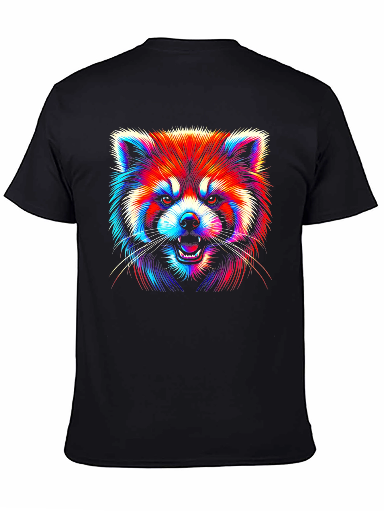 Neon Red Panda Graphic Tee