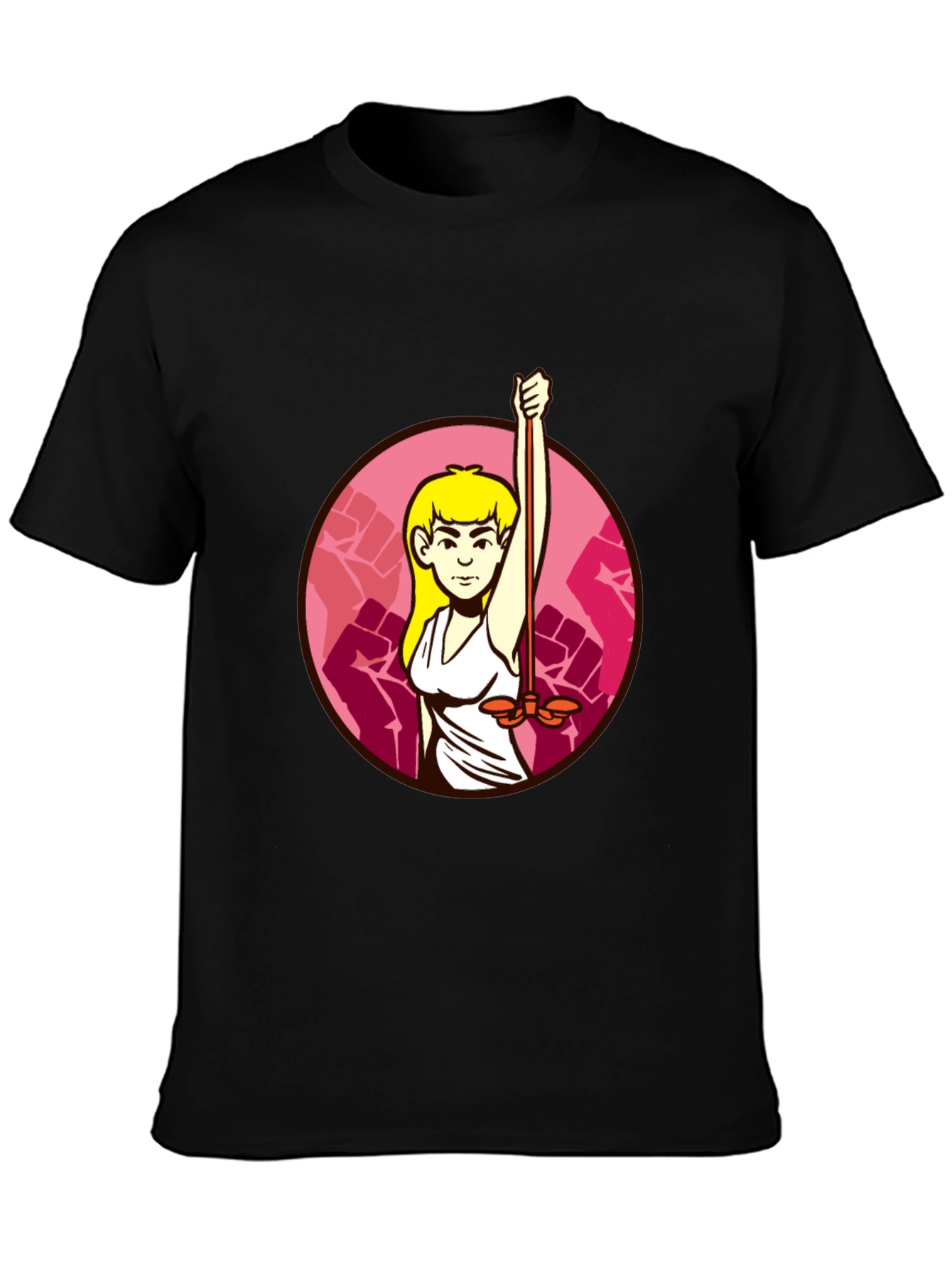 Feminist Symbol Black T-Shirt