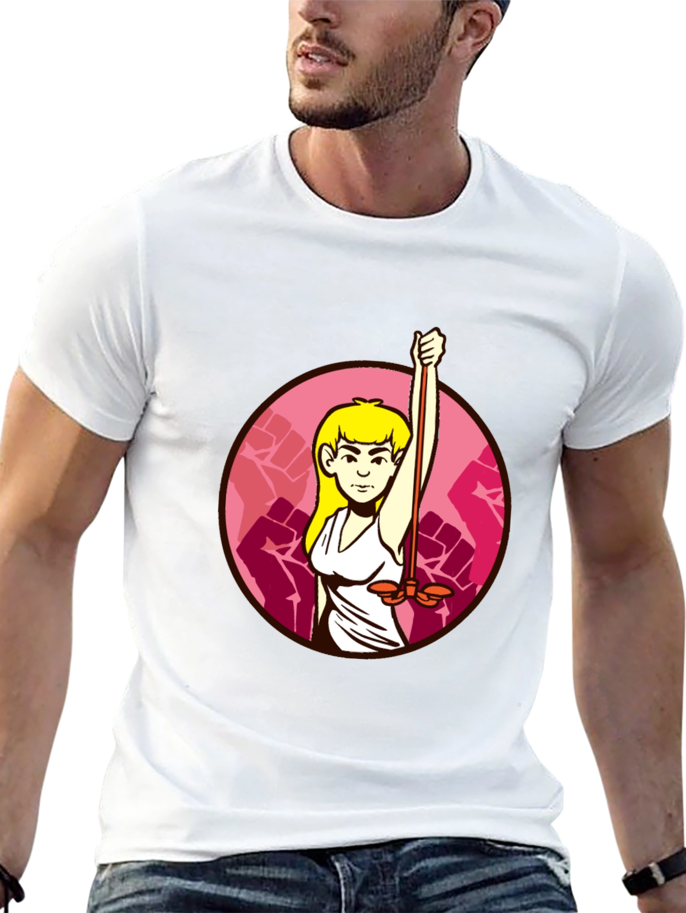 Feminist Symbol Black T-Shirt