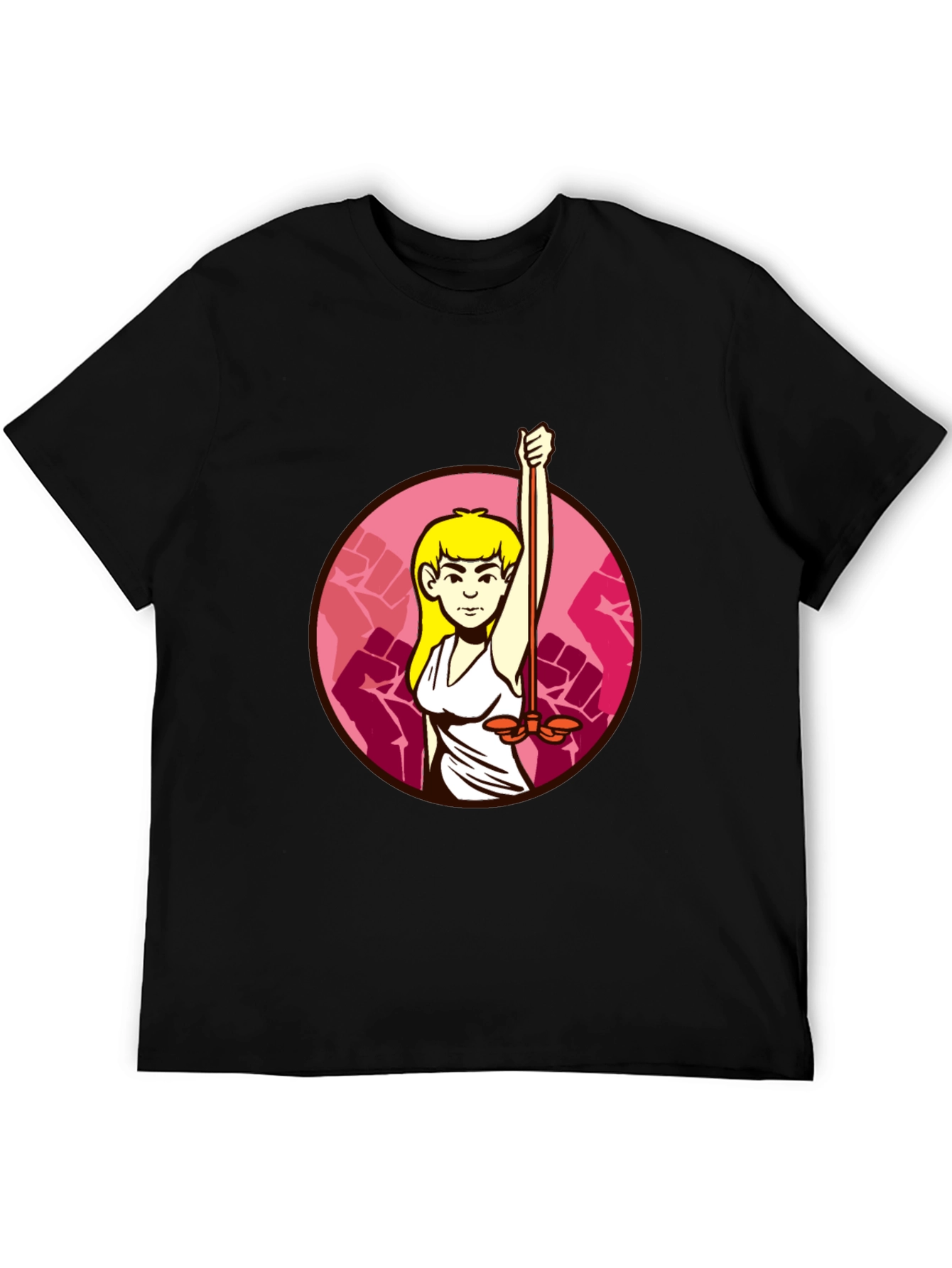 Feminist Symbol Black T-Shirt
