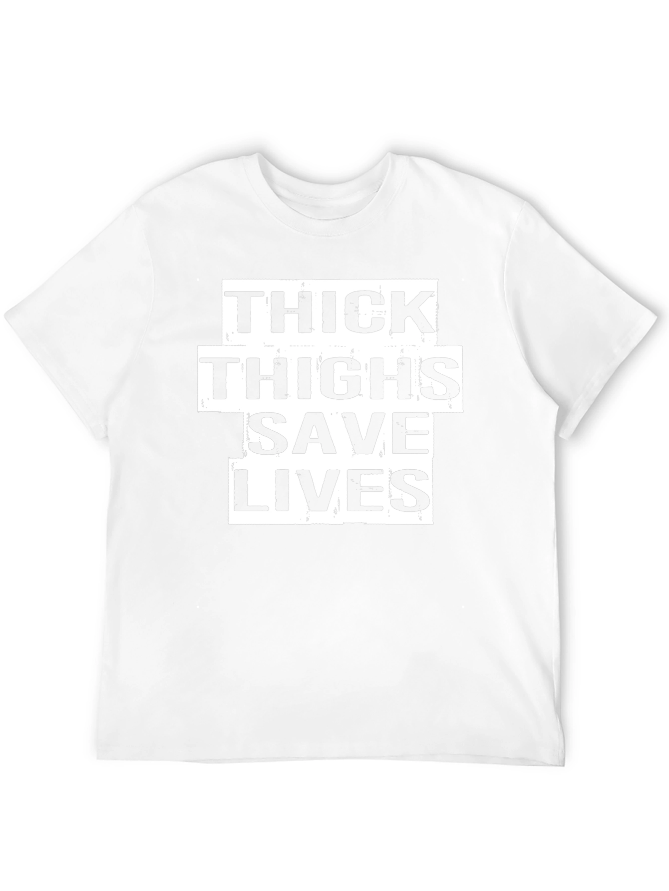 Thick Thighs Save Lives Funny T-Shirt - Black