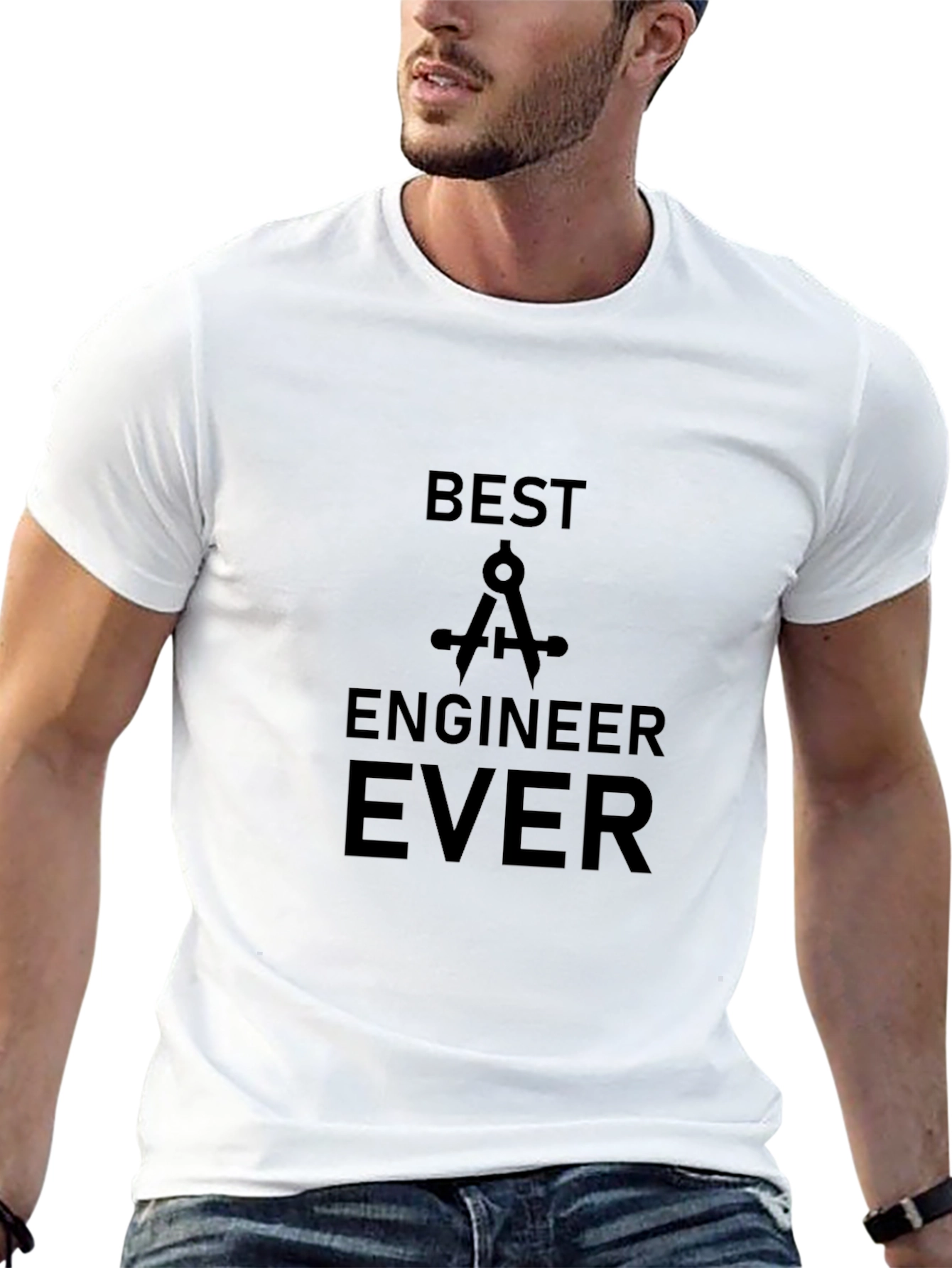 Best Engineer Ever Black T-Shirt