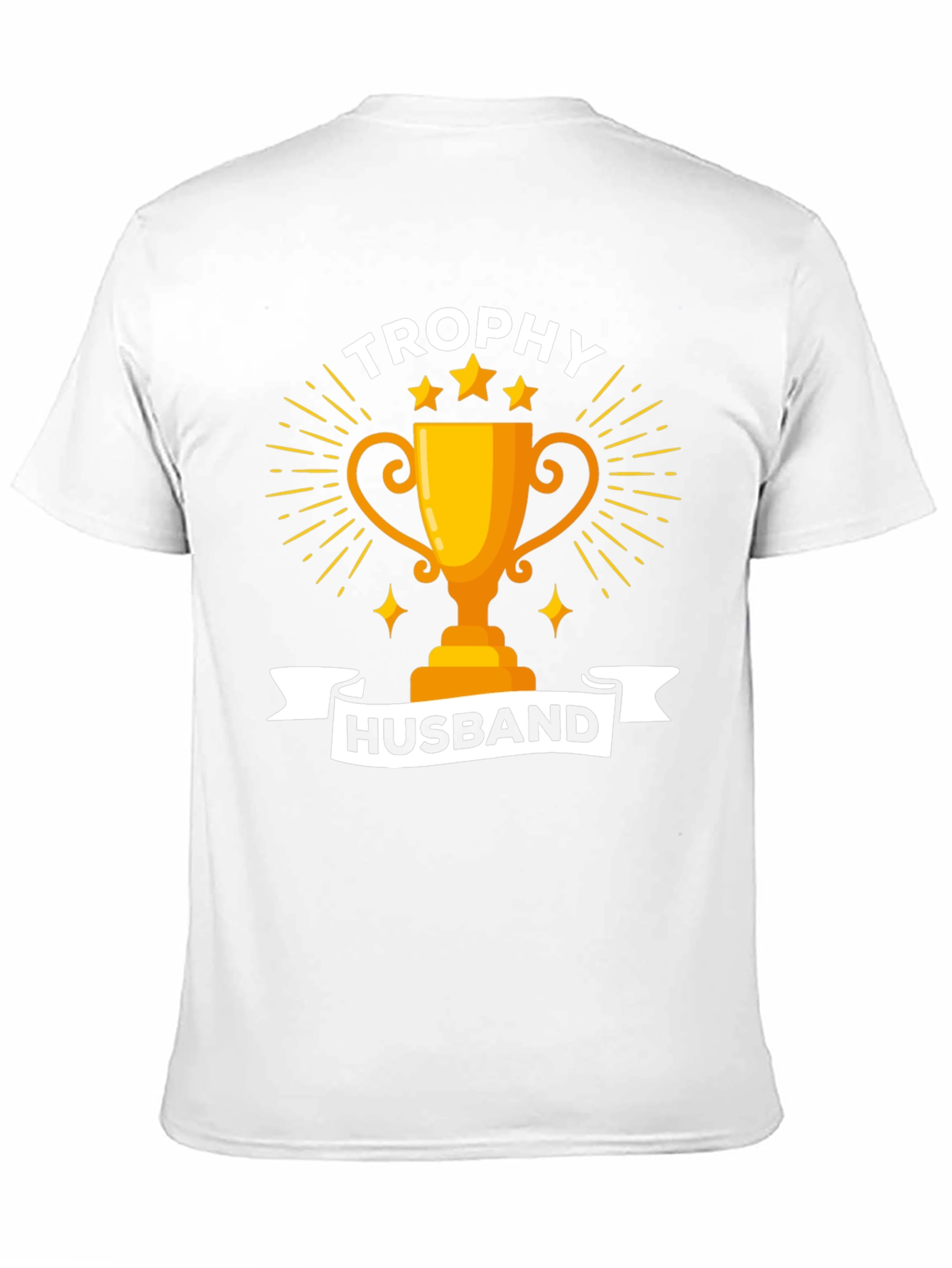 Trophy Husband Graphic Tee - Black Cotton Blend