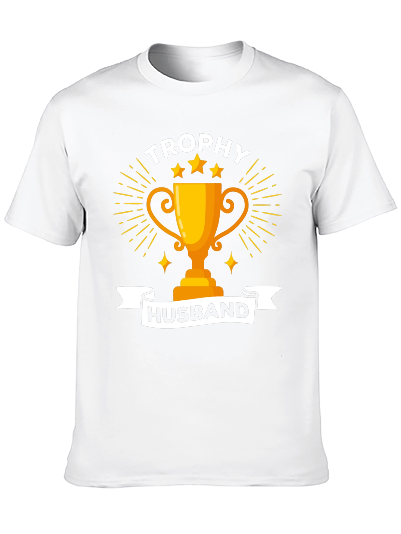 Trophy Husband Graphic Tee - Black Cotton Blend