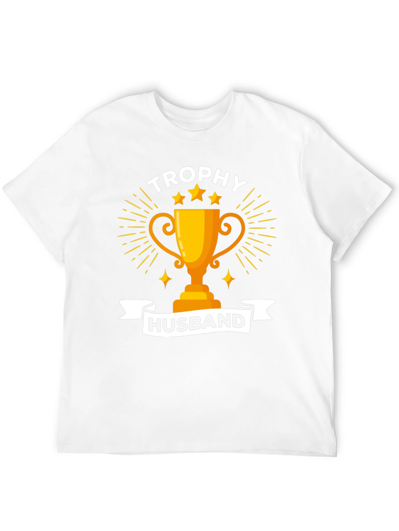 Trophy Husband Graphic Tee - Black Cotton Blend