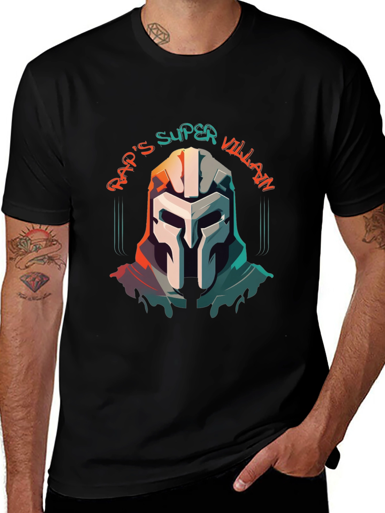 Raps Super Villain Graphic T-Shirt - Mens