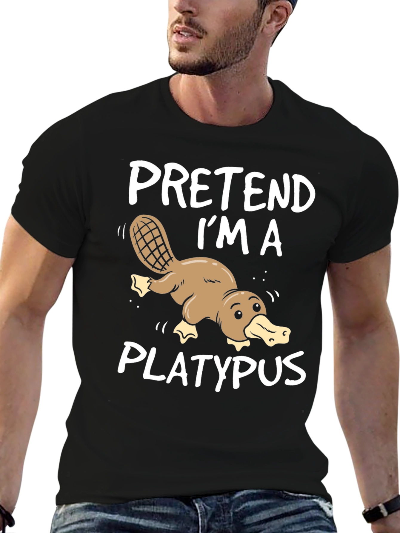 Pretend Im a Platypus Funny T-Shirt