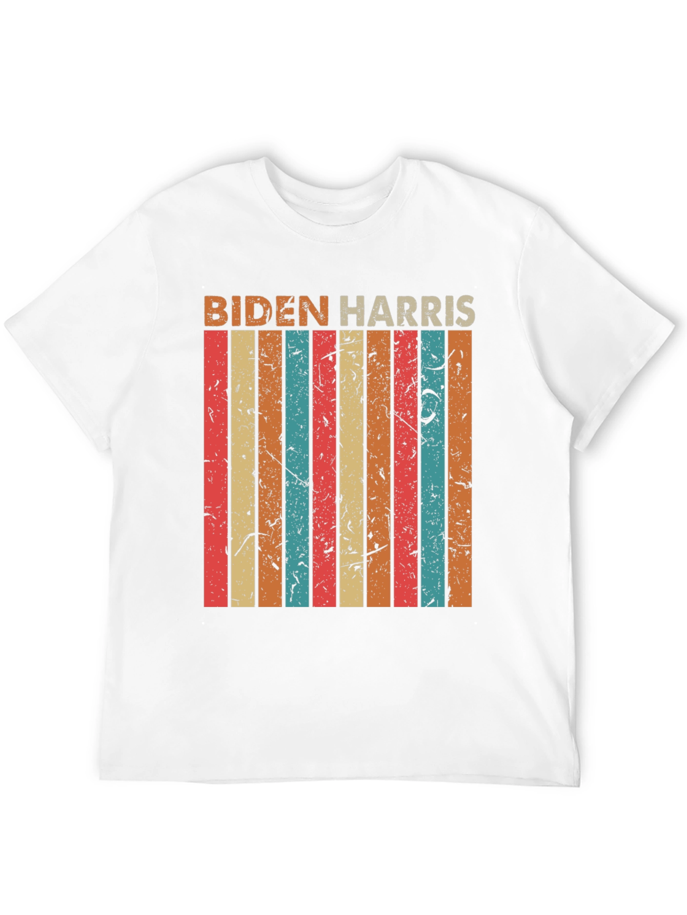 Biden Harris Retro Stripe Graphic Tee