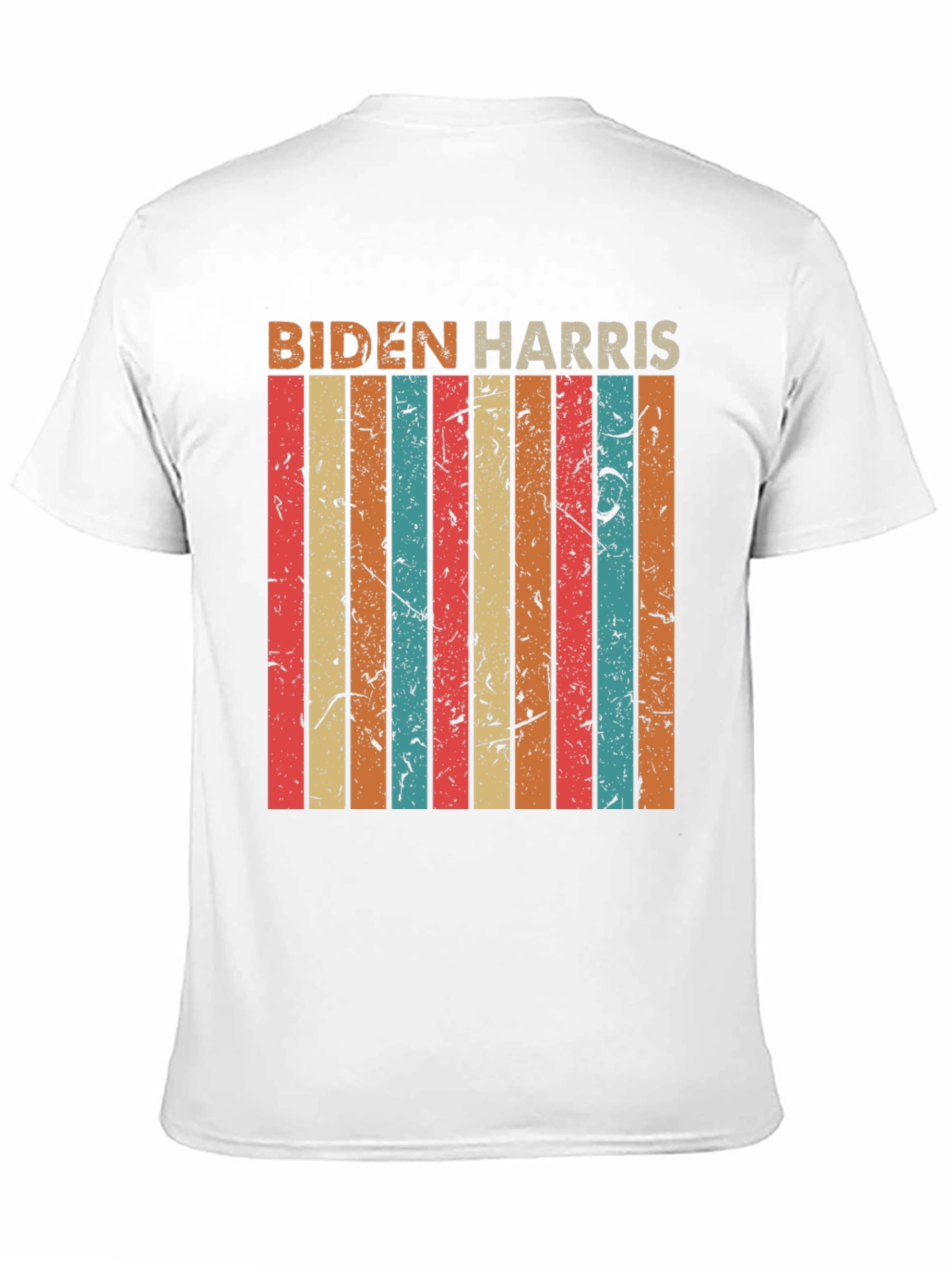 Biden Harris Retro Stripe Graphic Tee