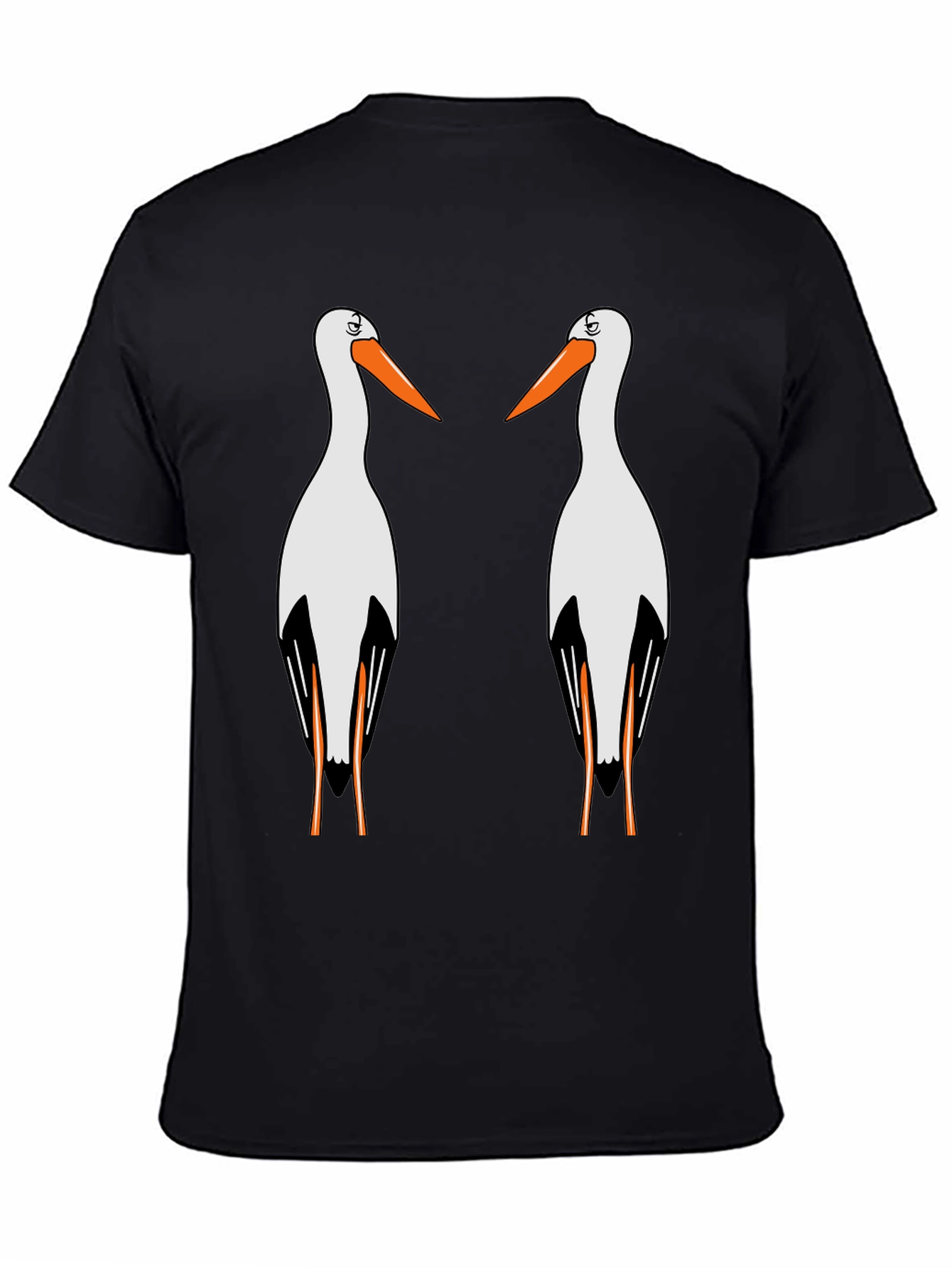 Stork Graphic T-Shirt - Quirky Bird Lover Tee