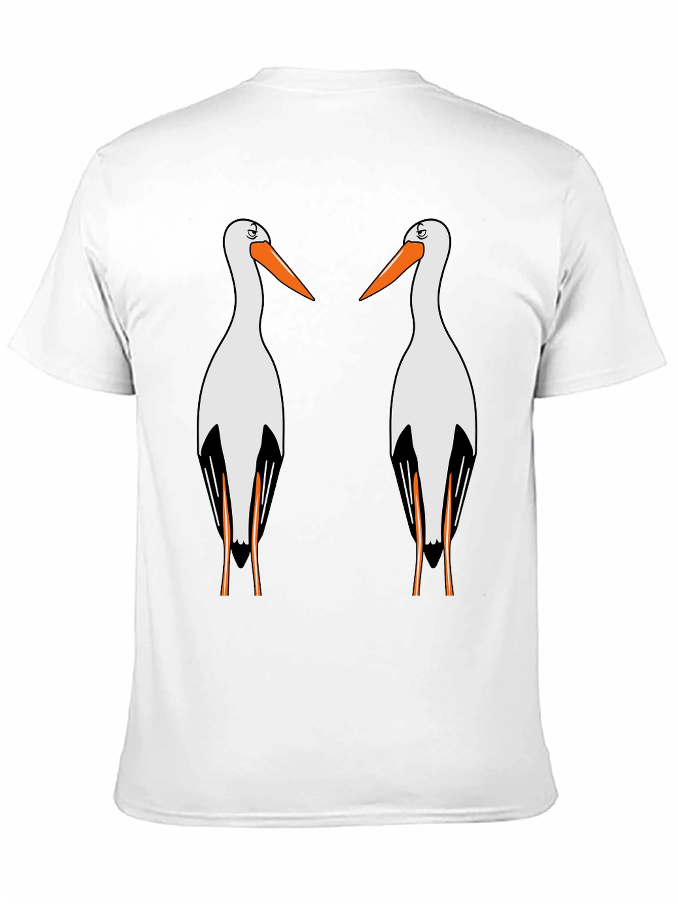 Stork Graphic T-Shirt - Quirky Bird Lover Tee