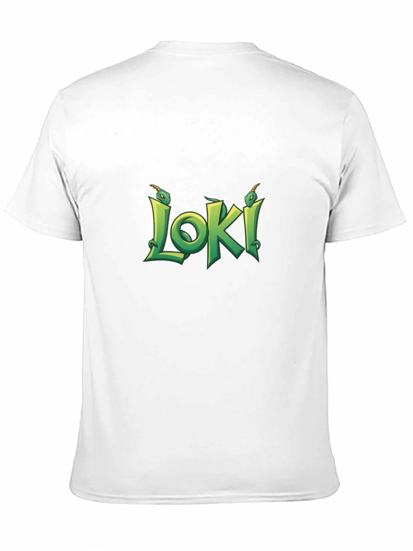 Loki Black T-Shirt - Serpent Design