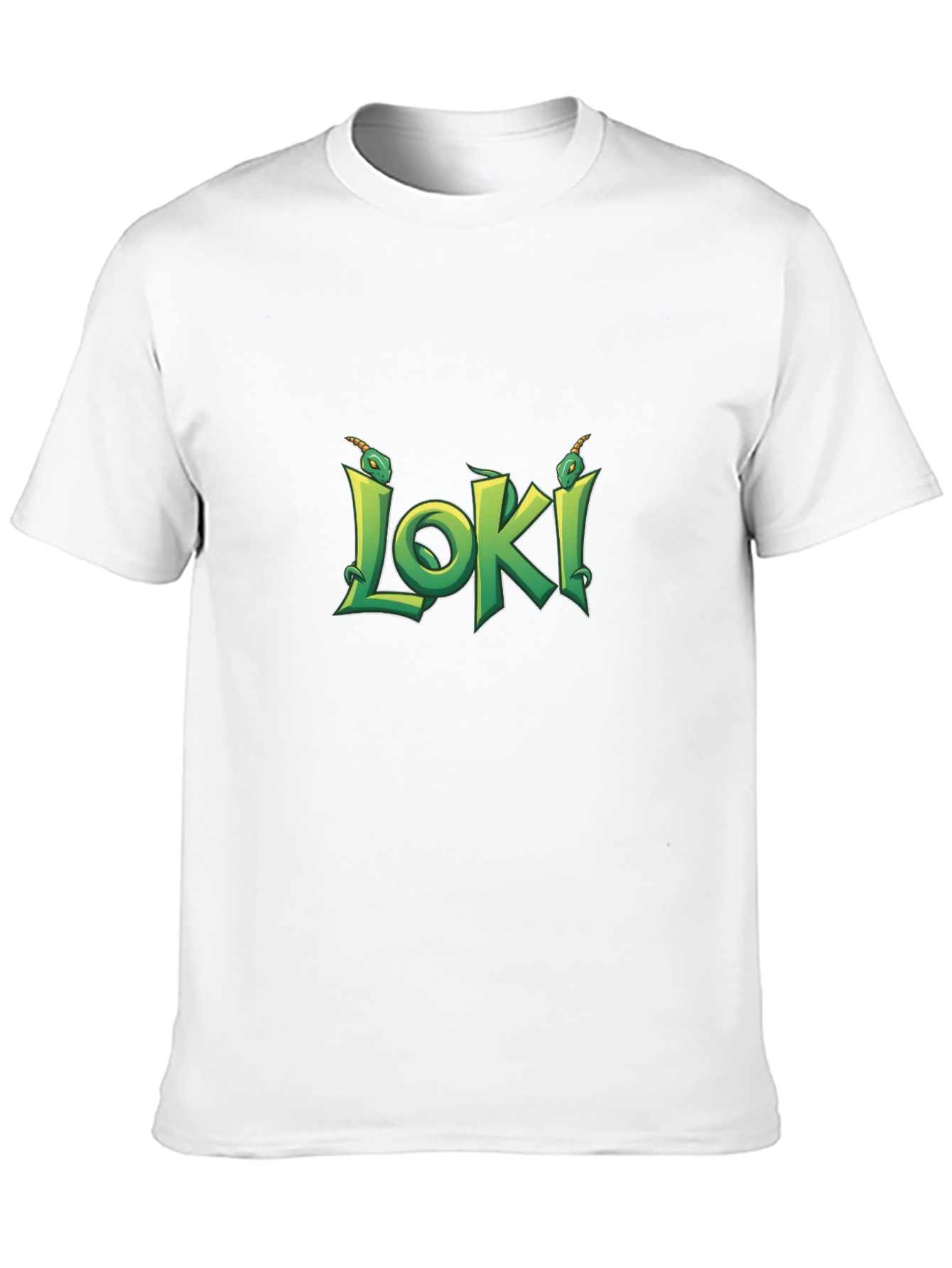 Loki Black T-Shirt - Serpent Design